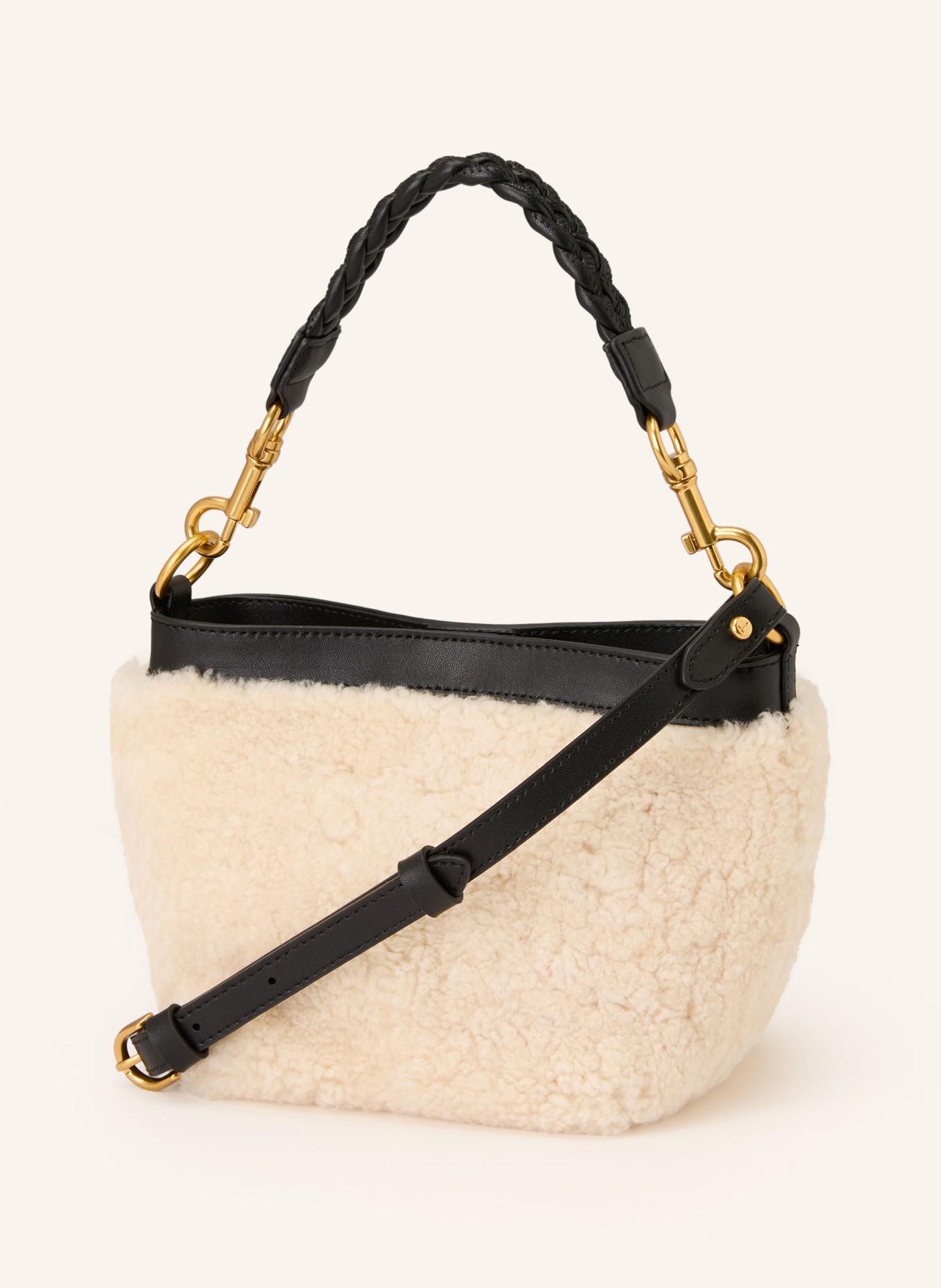 TED BAKER SHERBAA shoulder bag: CREAM / BLACK