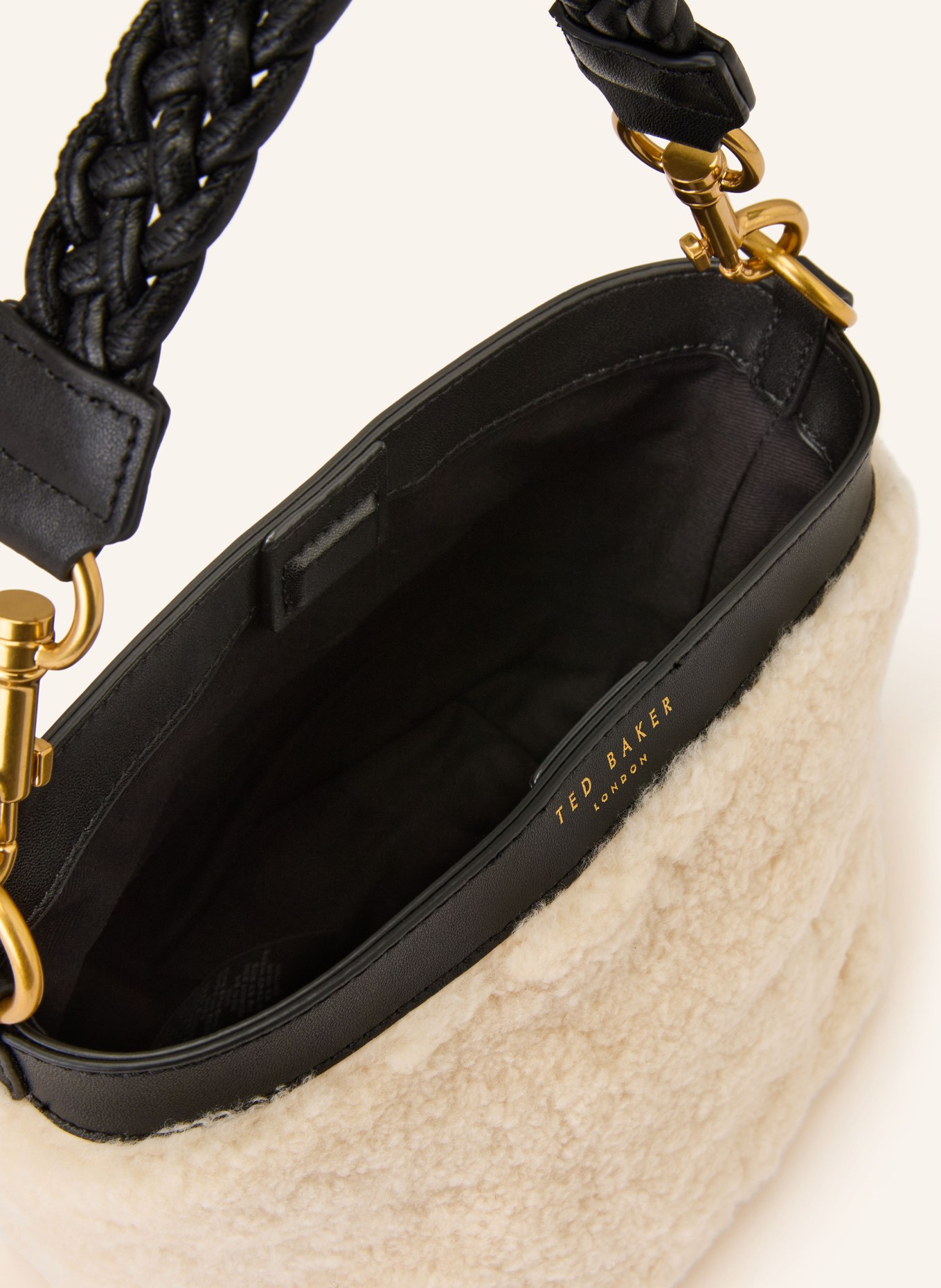 TED BAKER SHERBAA shoulder bag: CREAM / BLACK
