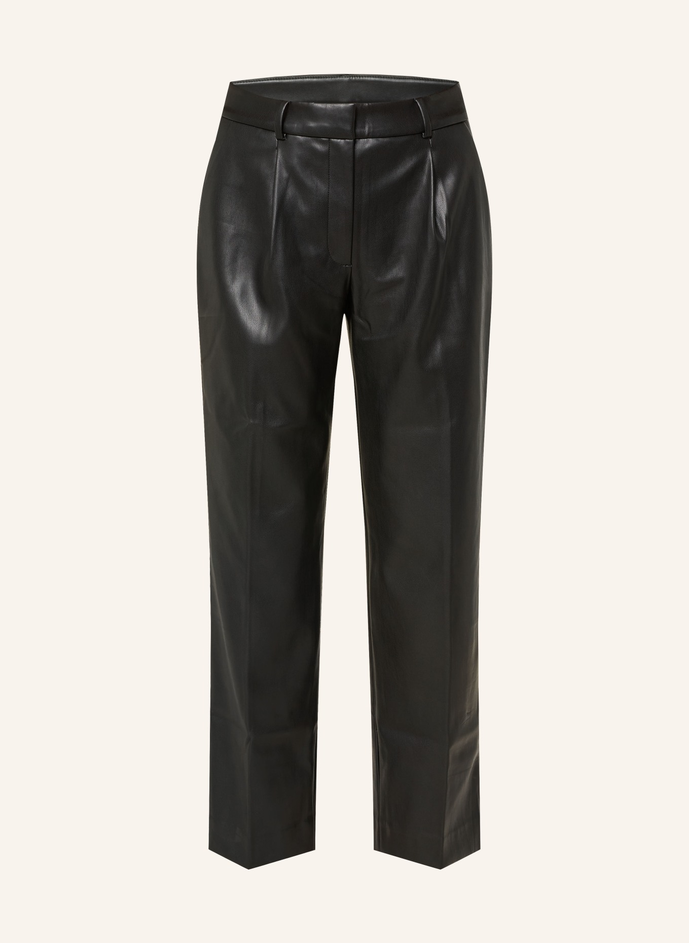 Calvin Klein Hose in Lederoptik: SCHWARZ