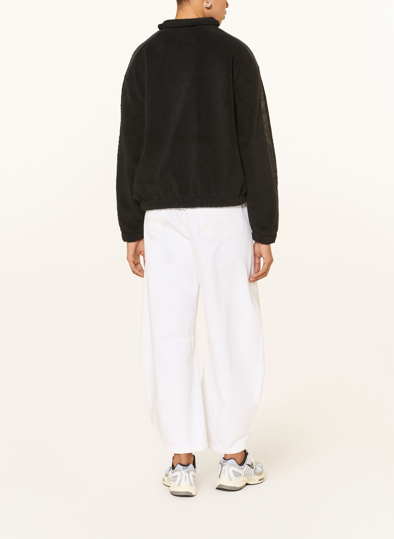 PEGADOR Teddyfell-Jacke TAMSIN: SCHWARZ