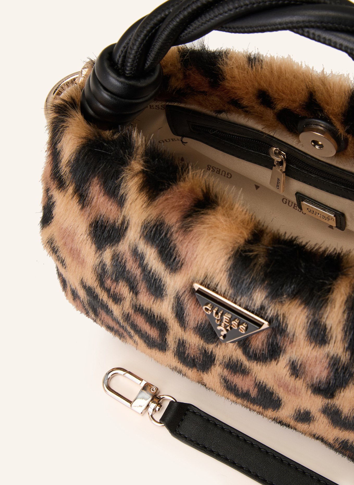 GUESS Umhängetasche SHAIDA: BRAUN / SCHWARZ