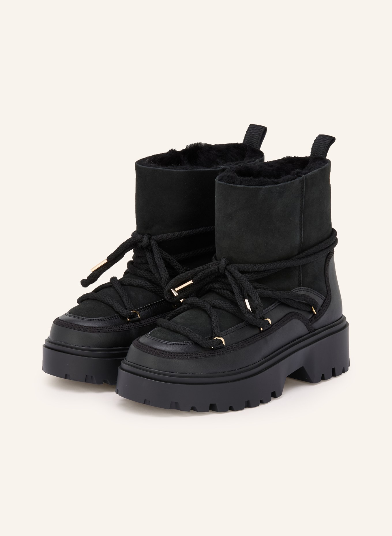 TOMMY HILFIGER Schnürboots: SCHWARZ