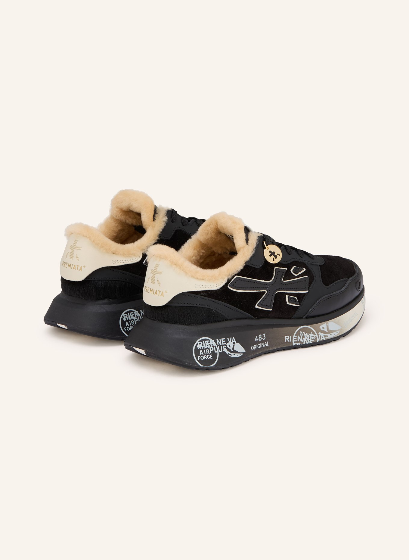 PREMIATA Sneaker LAURYN: SCHWARZ / CREME