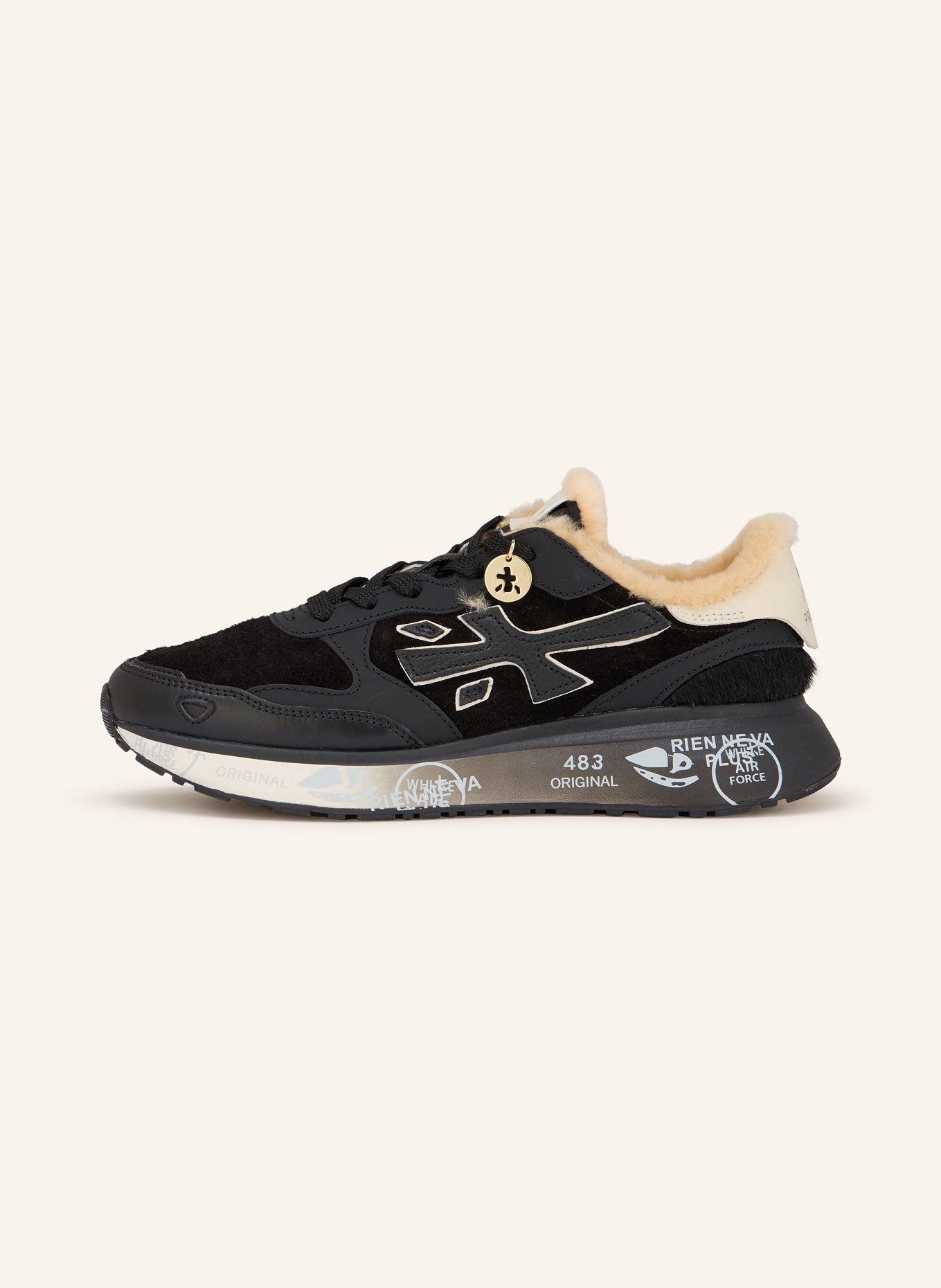 PREMIATA Sneaker LAURYN: SCHWARZ / CREME