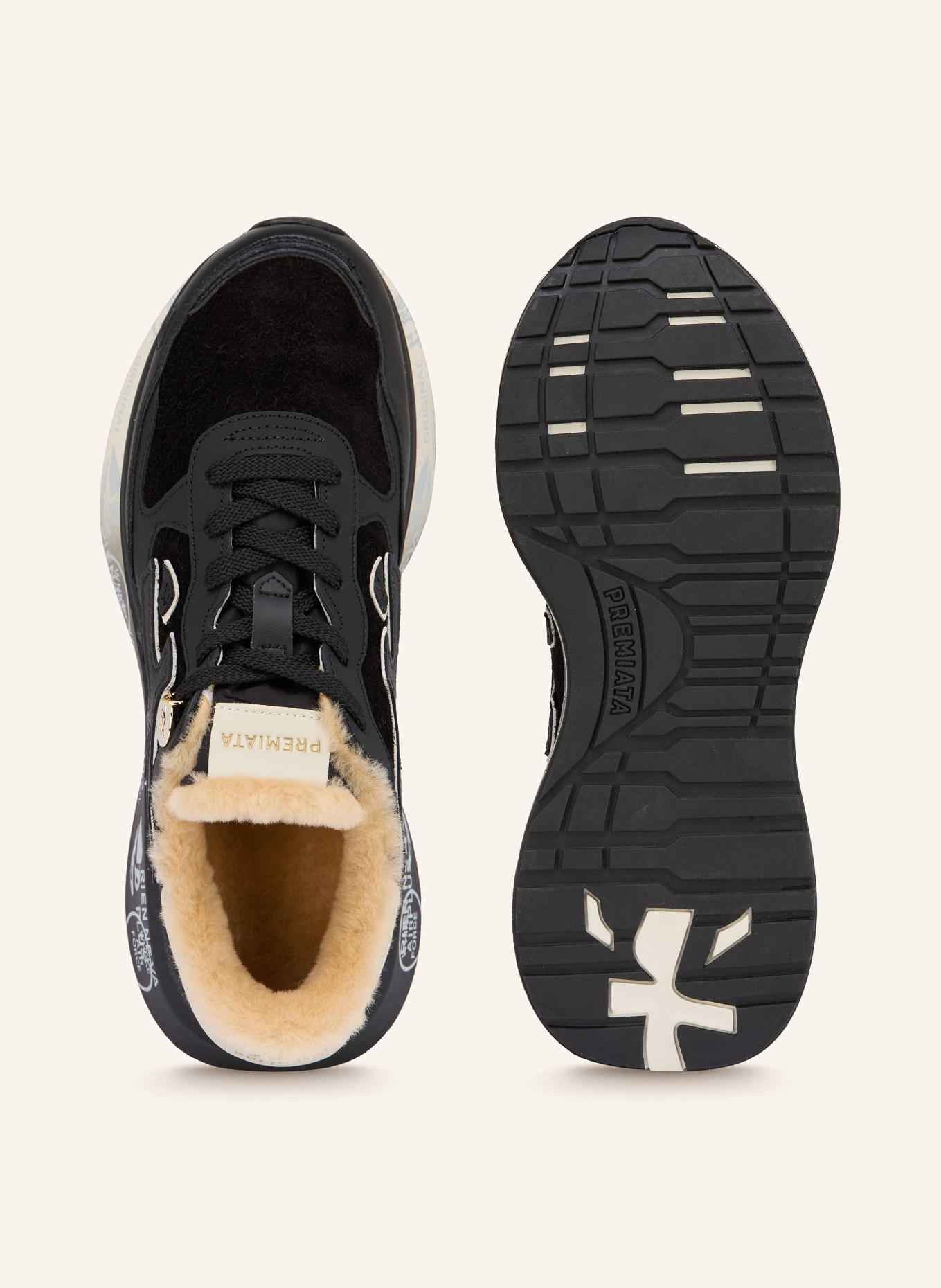 PREMIATA Sneaker LAURYN: SCHWARZ / CREME