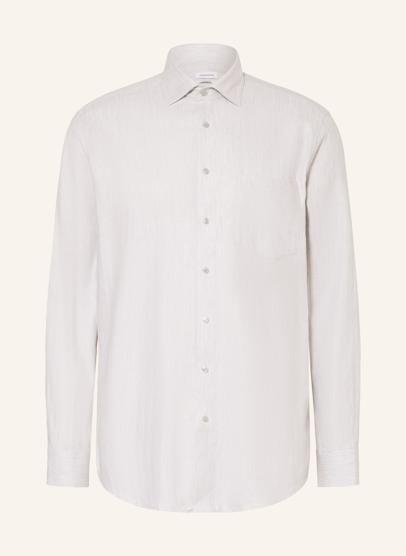 seidensticker Hemd Regular Fit: HELLGRAU