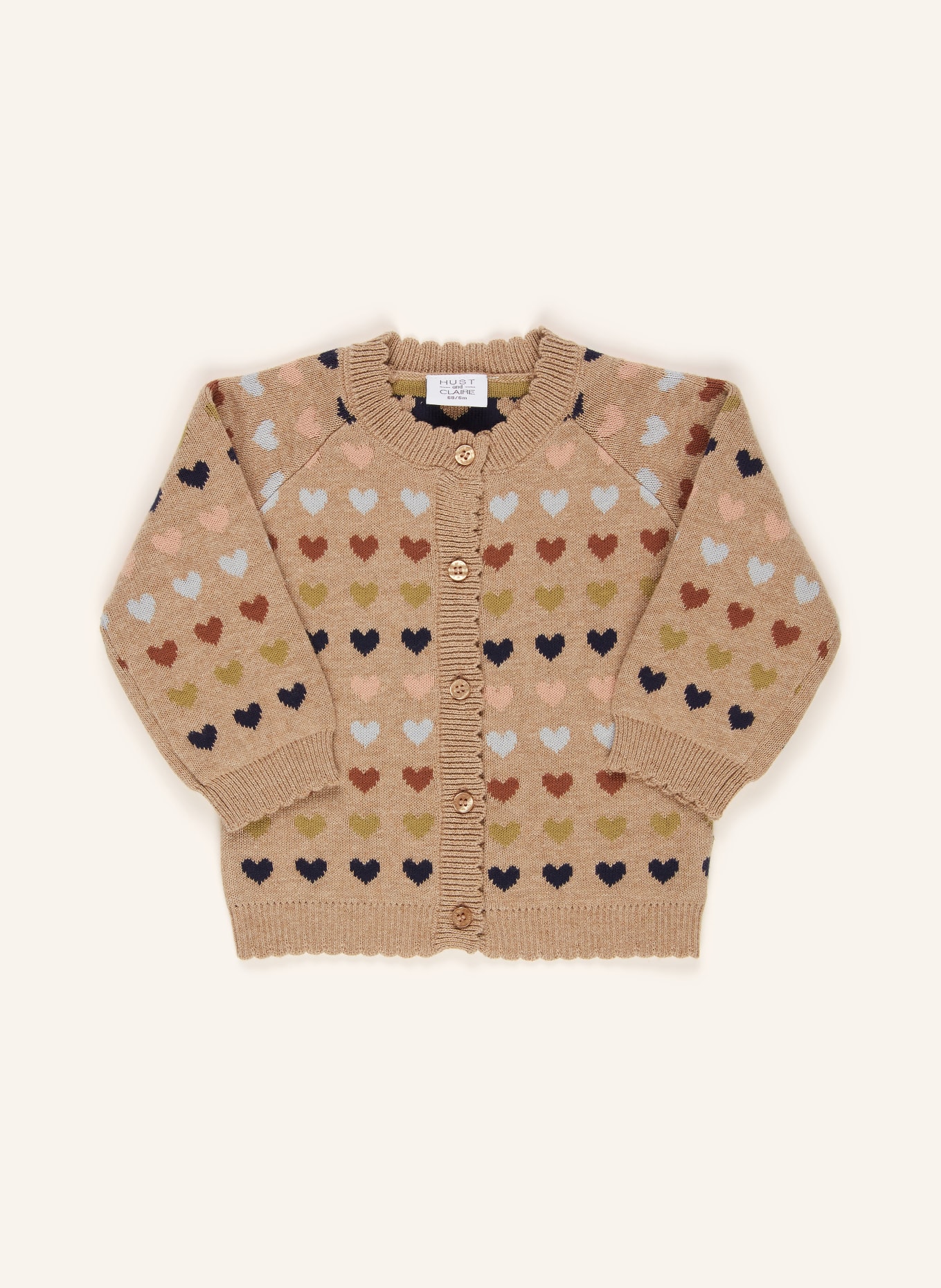 HUST and CLAIRE Strickjacke: TAUPE