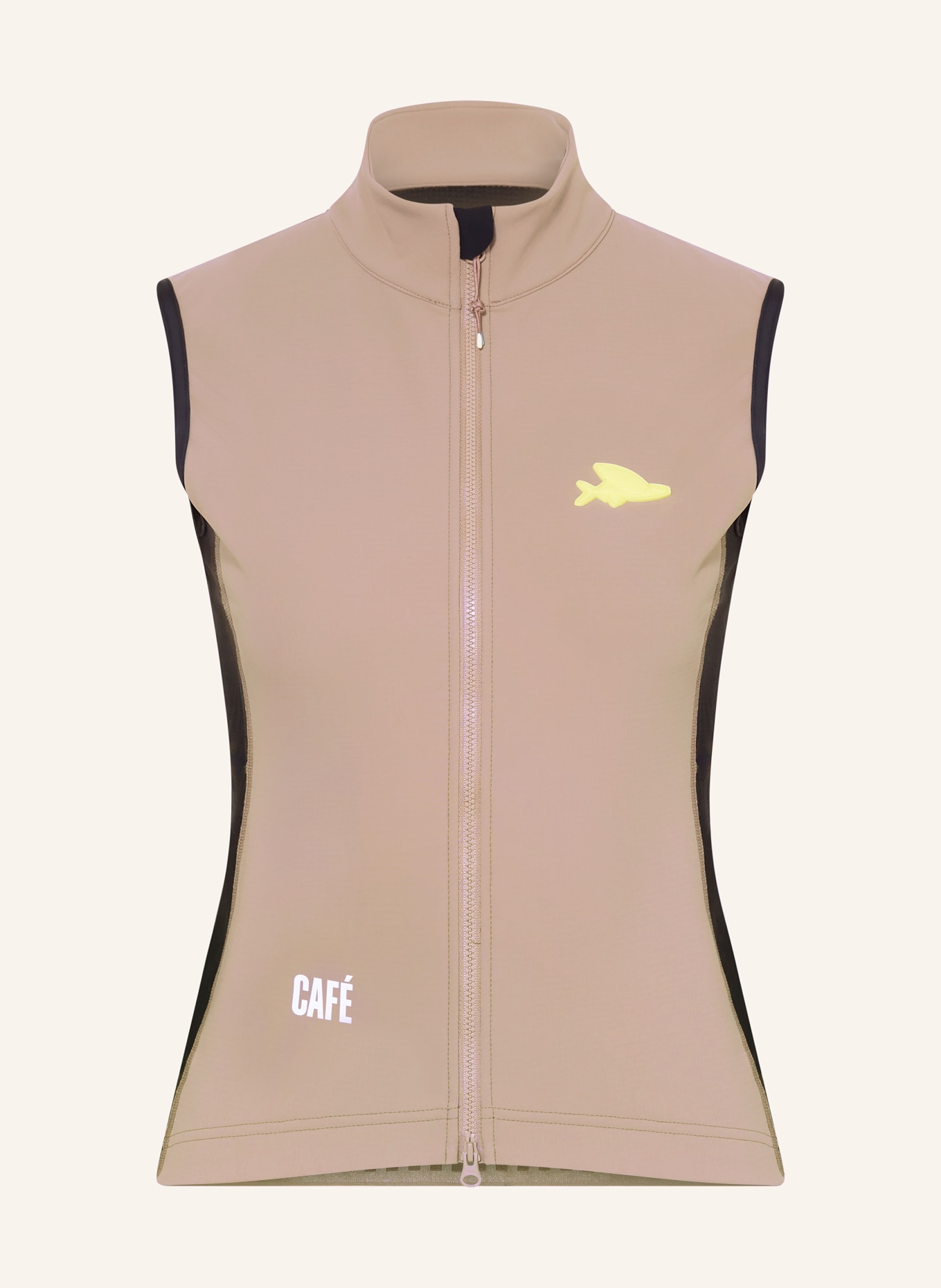 CAFÉ DU CYCLISTE Kamizelka rowerowa Softshell SIBILLE: CAMELOWY