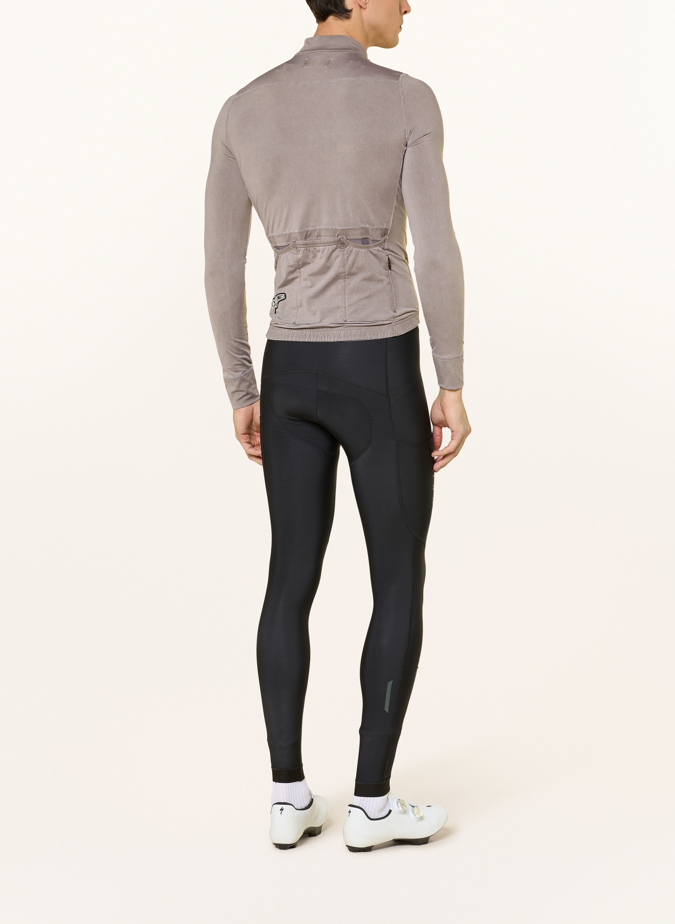 CAFÉ DU CYCLISTE Koszulka rowerowa CHARLIE: SZAROBRĄZOWY