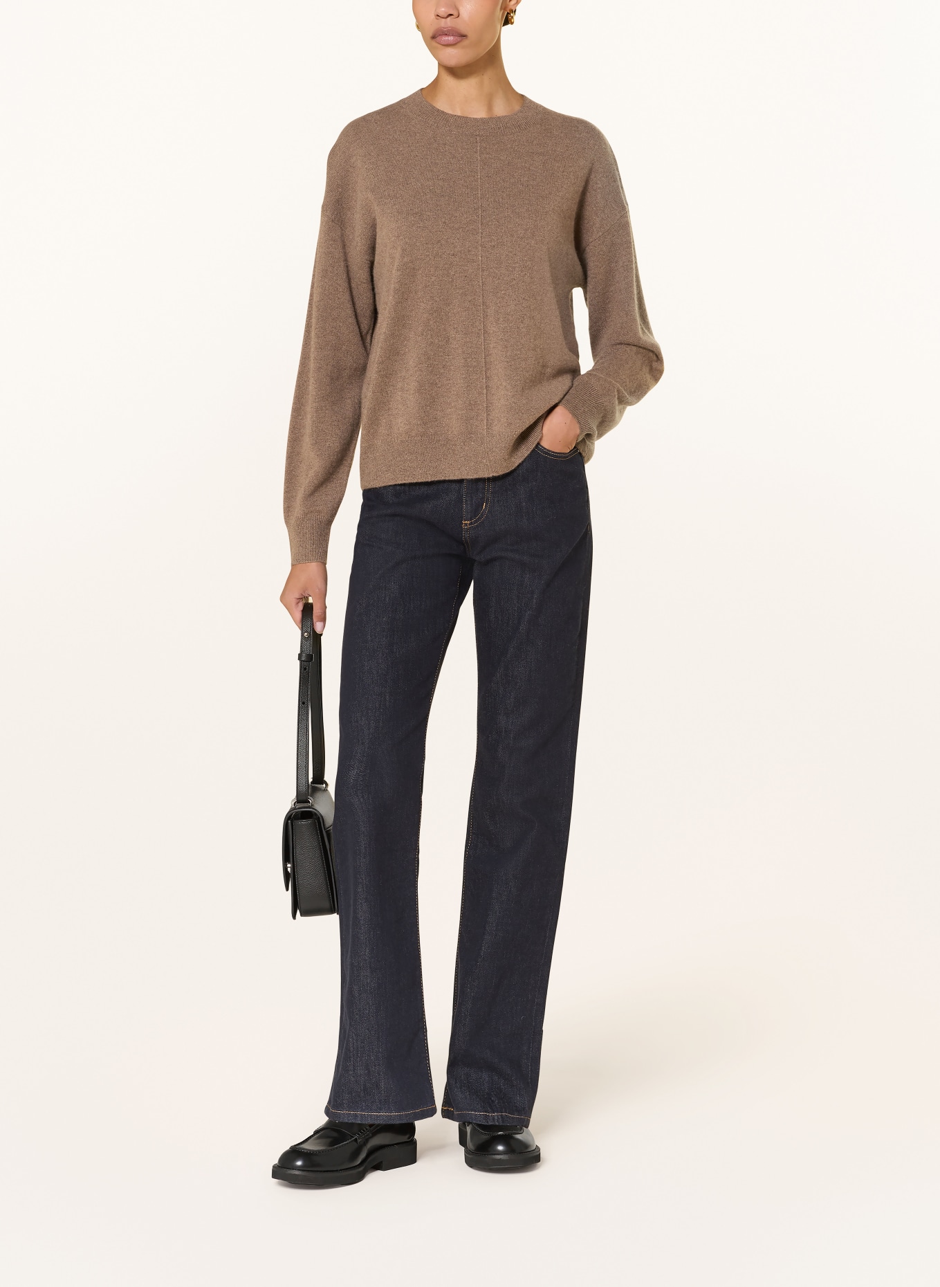 BOSS Cashmere-Pullover FASCONA: BRAUN