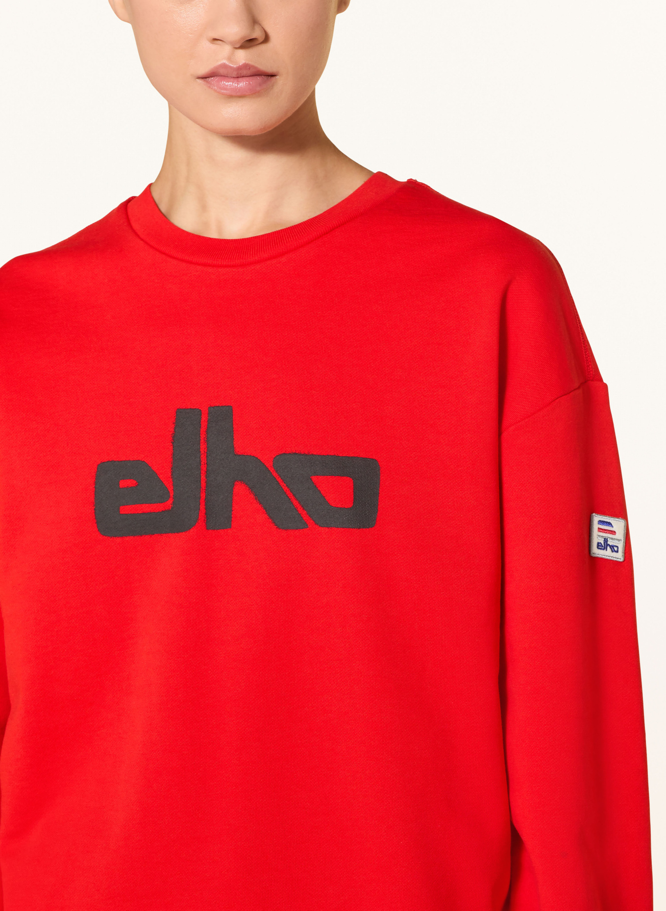 elho Sweatshirt DRIFT: ROT / SCHWARZ