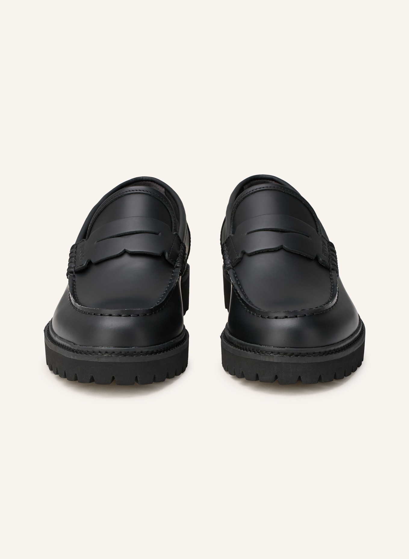HUGO Penny-Loafer DRAVEN: SCHWARZ