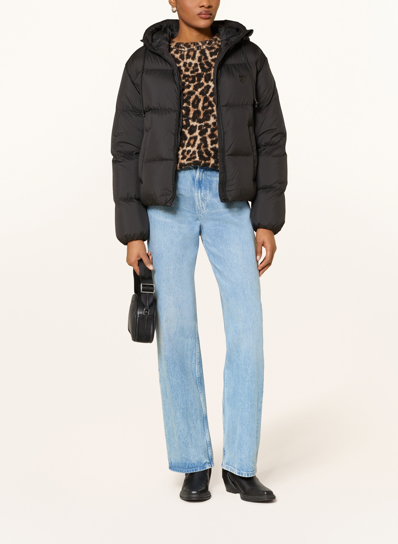 HUGO Daunenjacke FRANCESCA: SCHWARZ