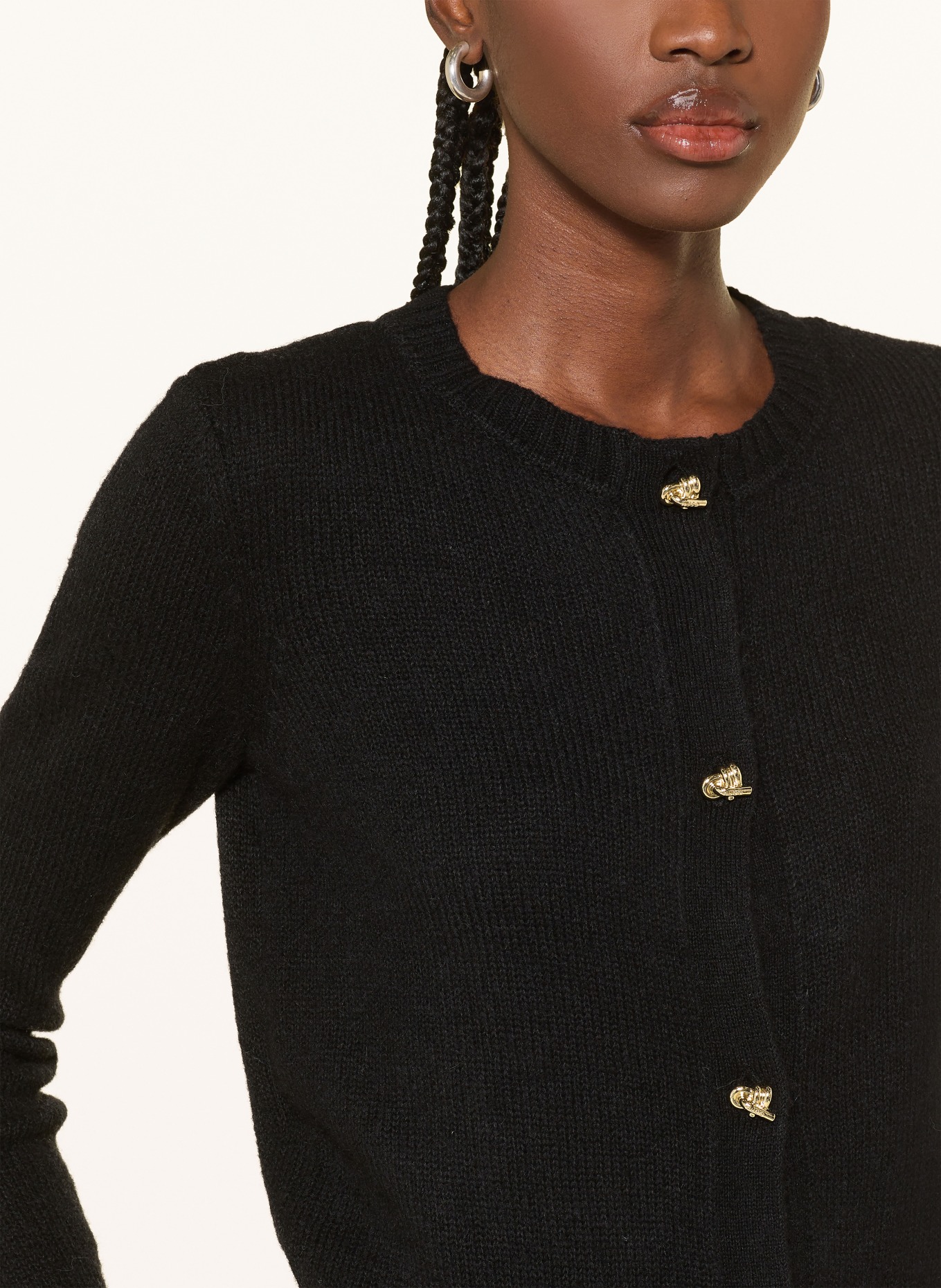 HUGO Strickjacke SIRA: SCHWARZ