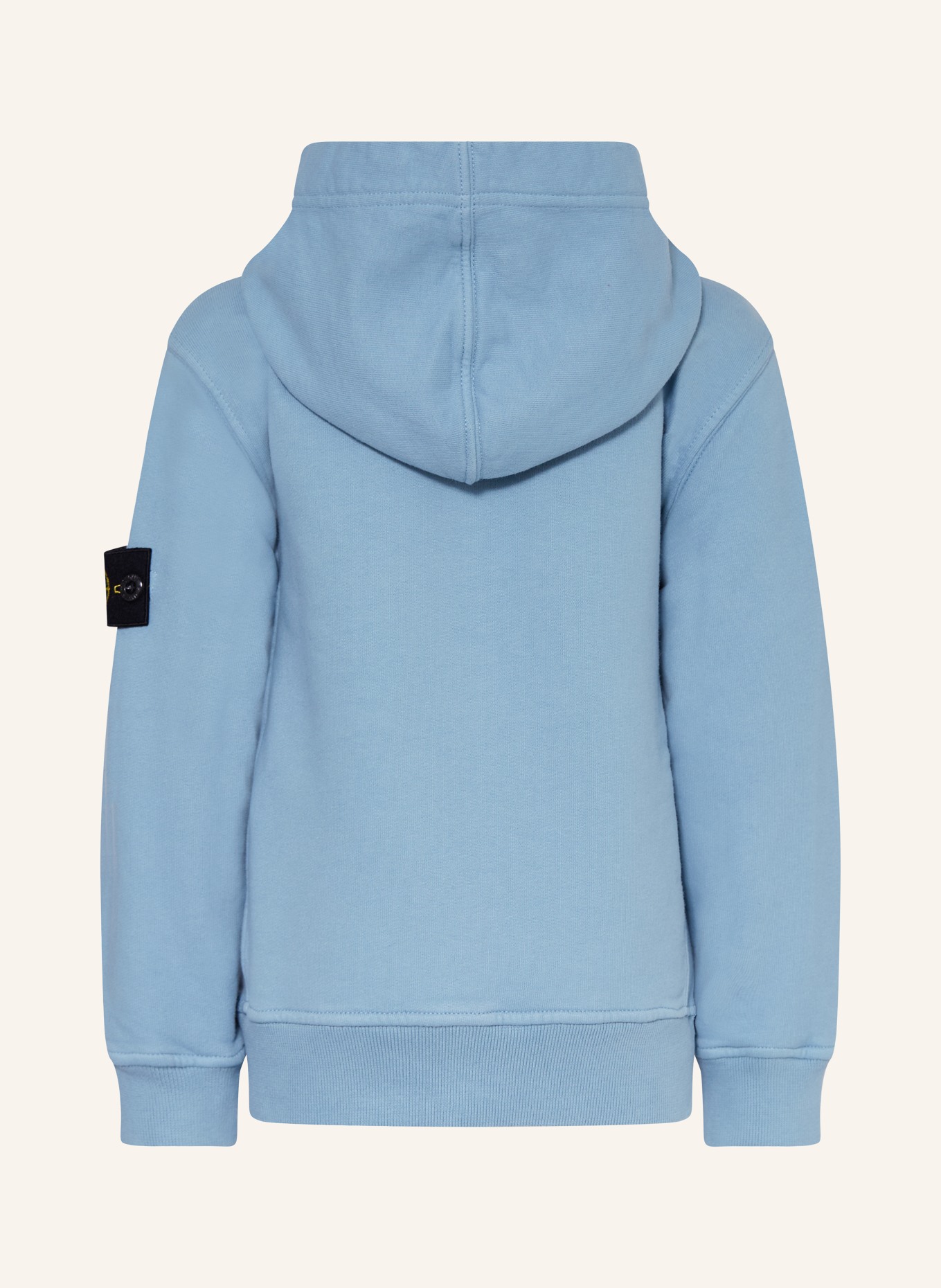 STONE ISLAND JUNIOR Hoodie: HELLBLAU / GELB / SCHWARZ
