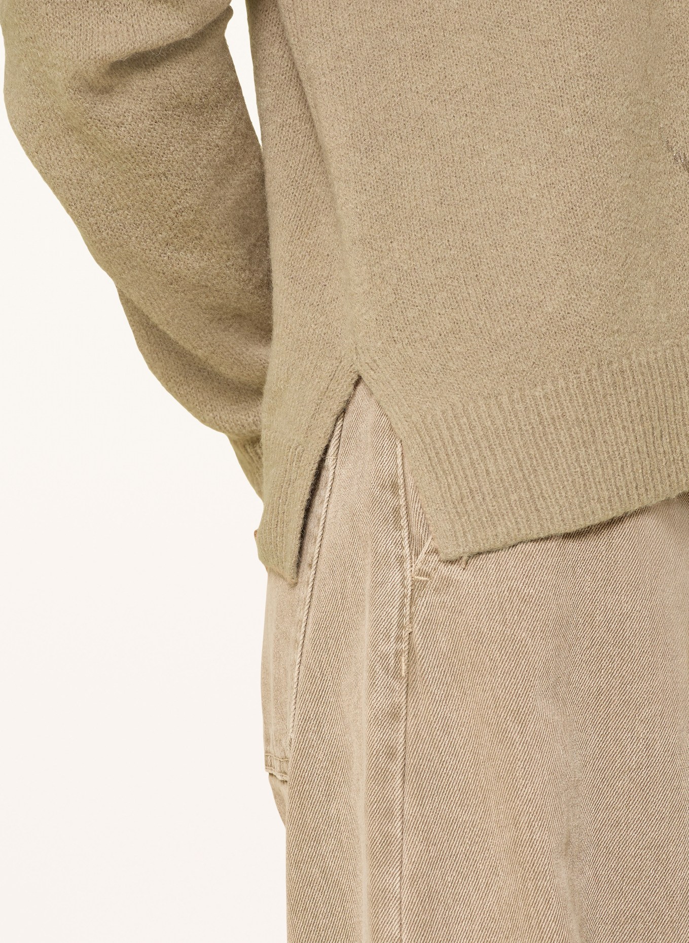 MILANO ITALY Pullover: BEIGE / WEISSGOLD
