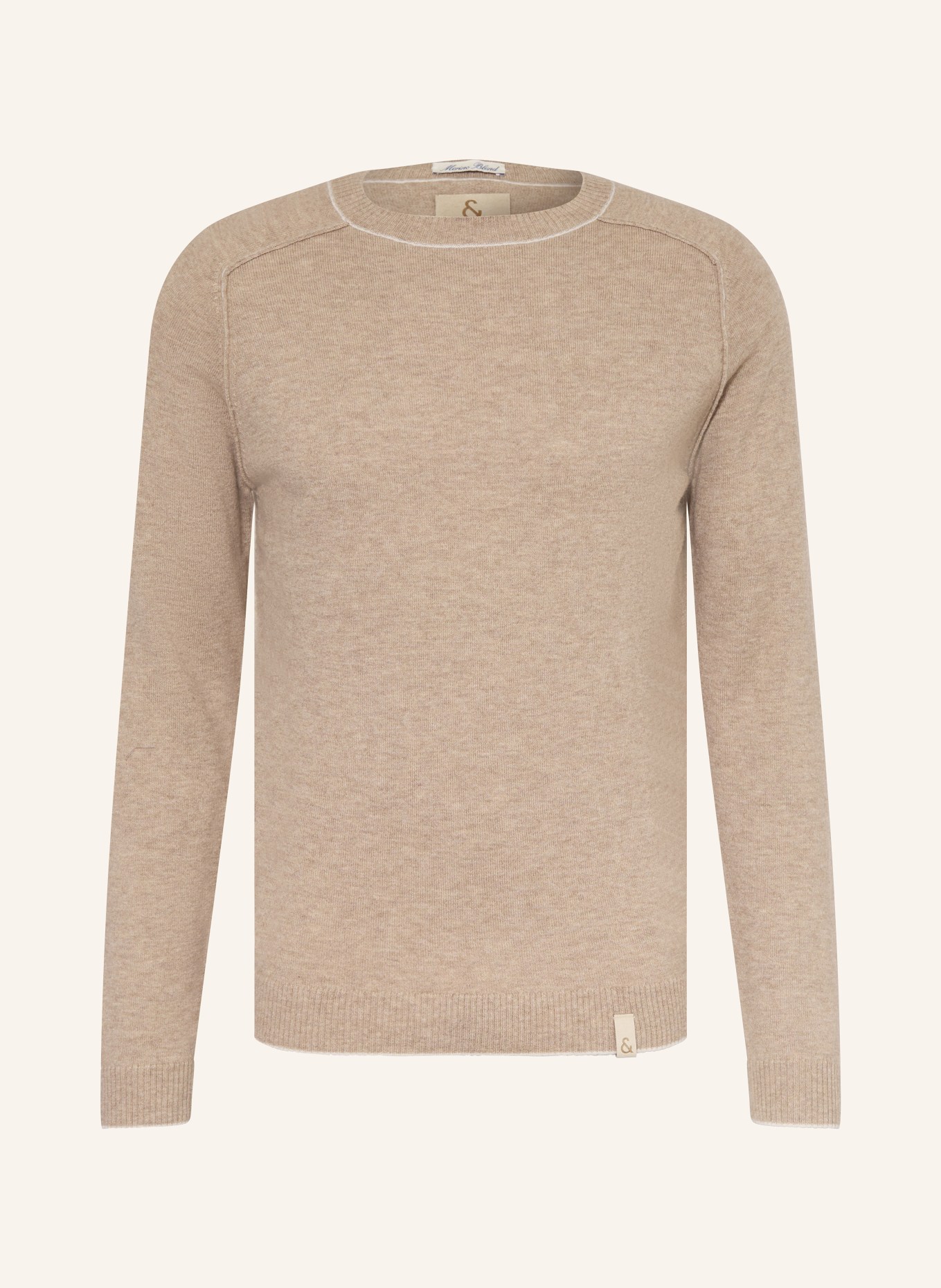 COLOURS & SONS Pullover mit Merinowolle: HELLBRAUN