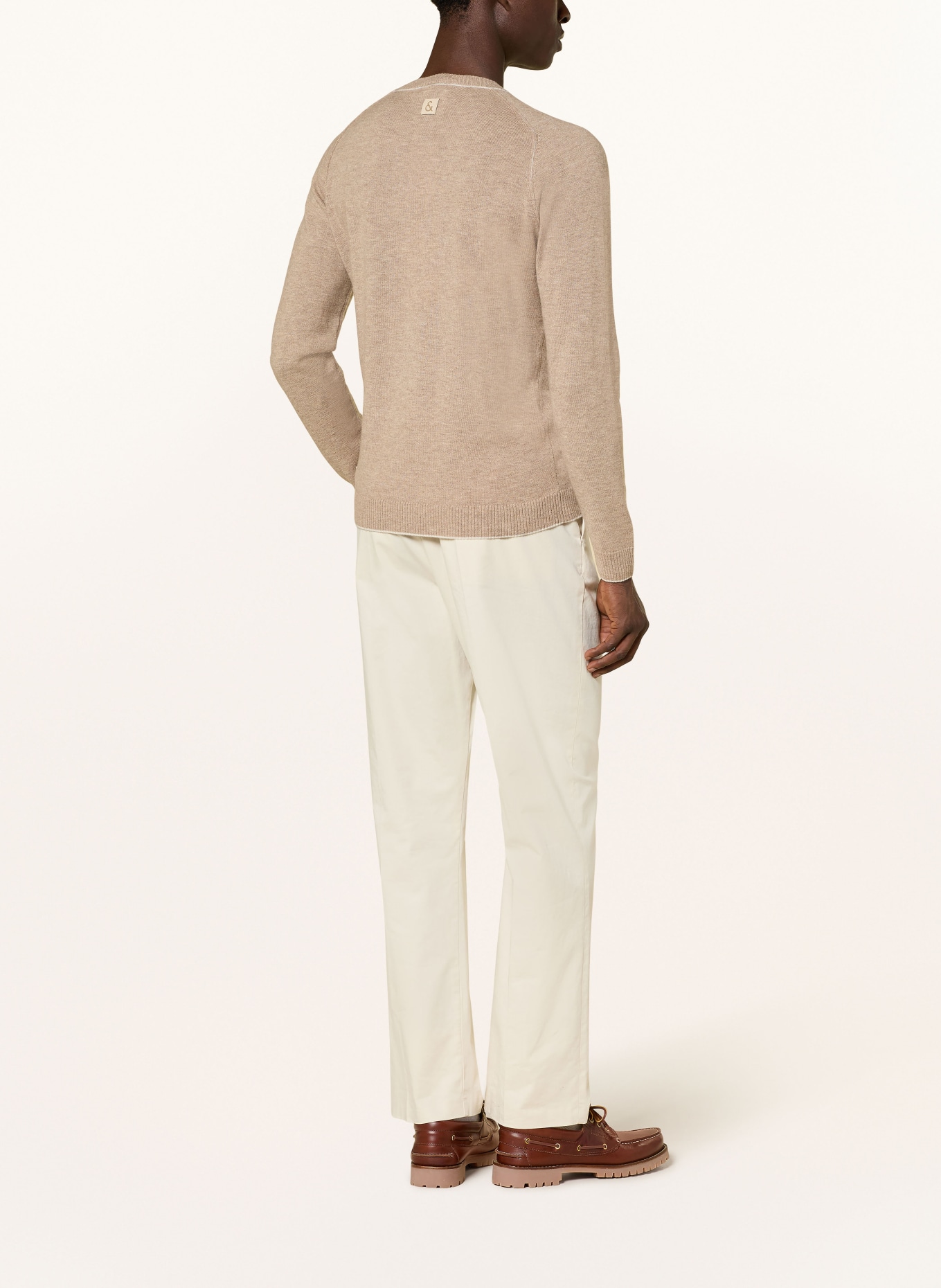 COLOURS & SONS Pullover mit Merinowolle: HELLBRAUN