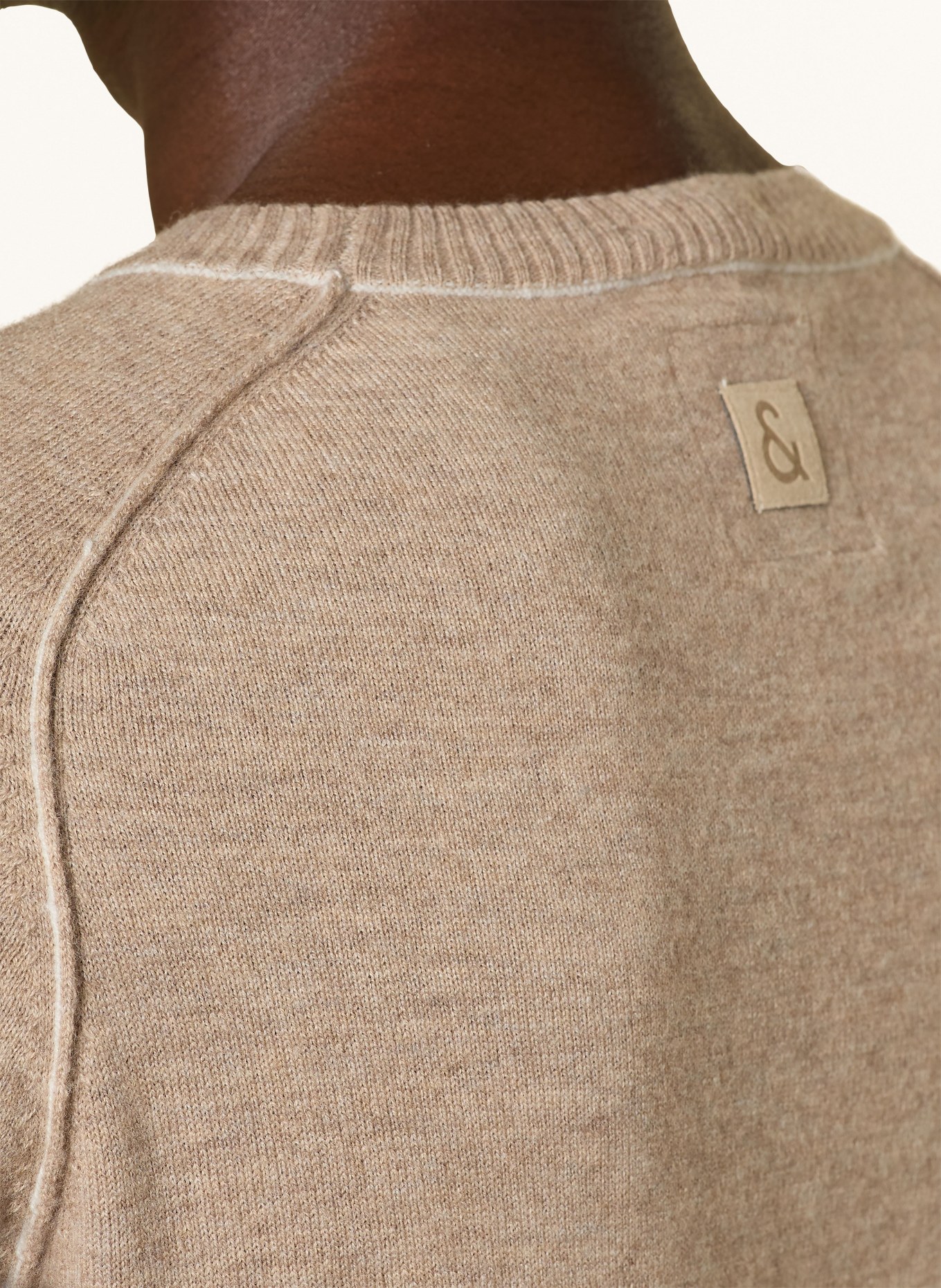 COLOURS & SONS Pullover mit Merinowolle: HELLBRAUN