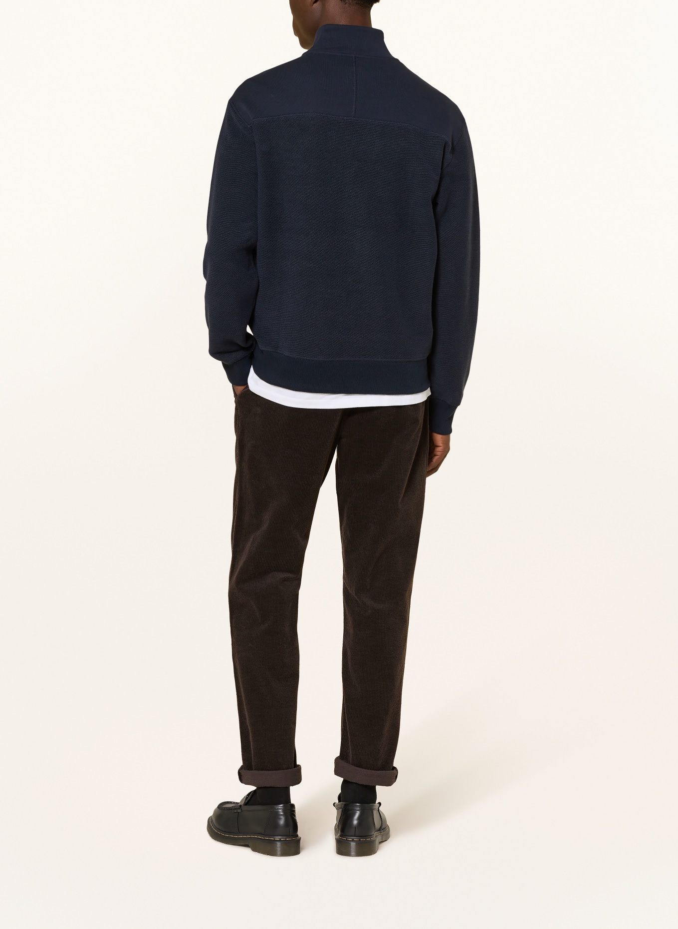 BOSS Sweat-Troyer WINTERBRUSH: DUNKELBLAU