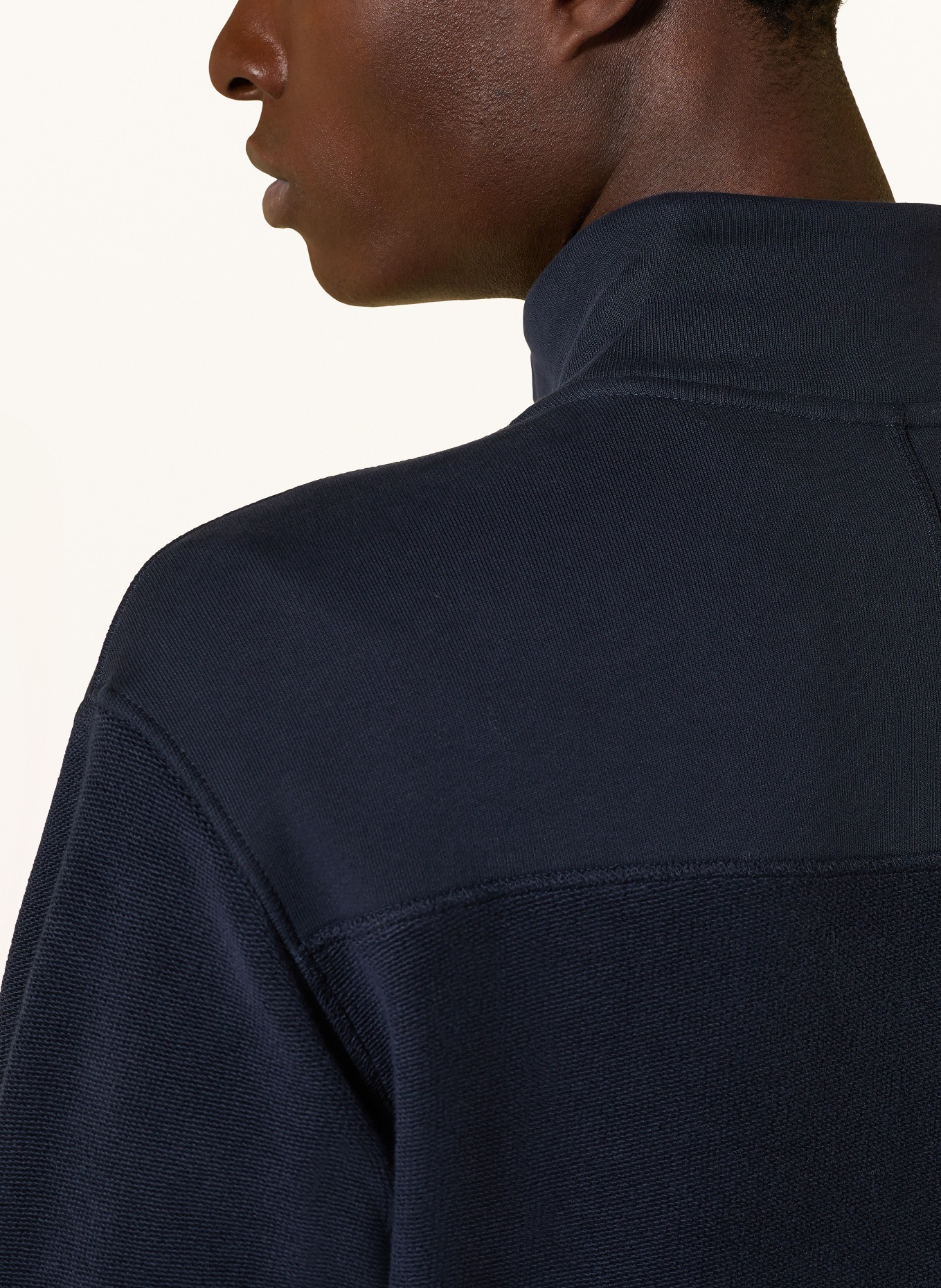 BOSS Sweat-Troyer WINTERBRUSH: DUNKELBLAU