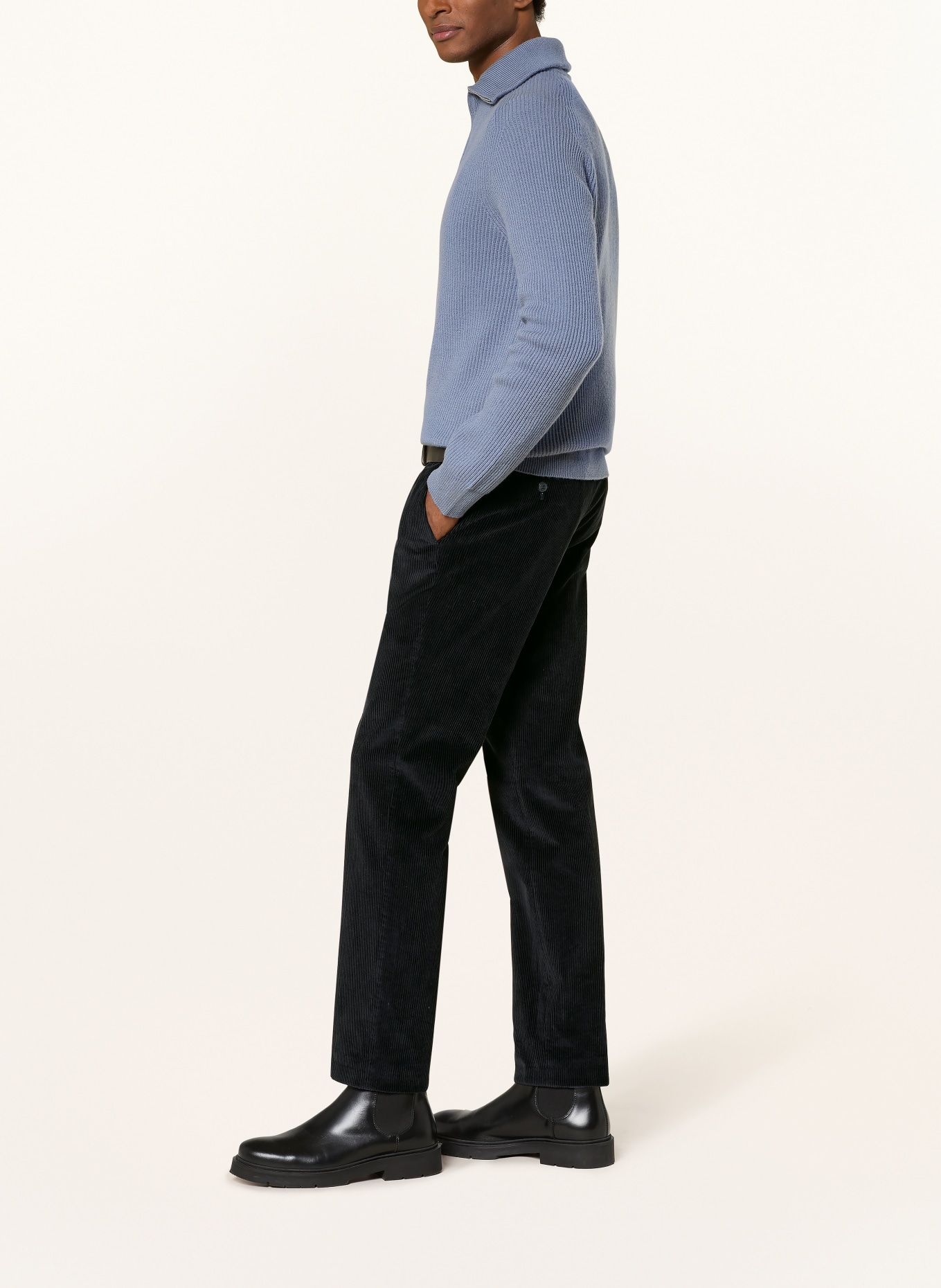 HILTL Cordchino Regular Fit: DUNKELBLAU