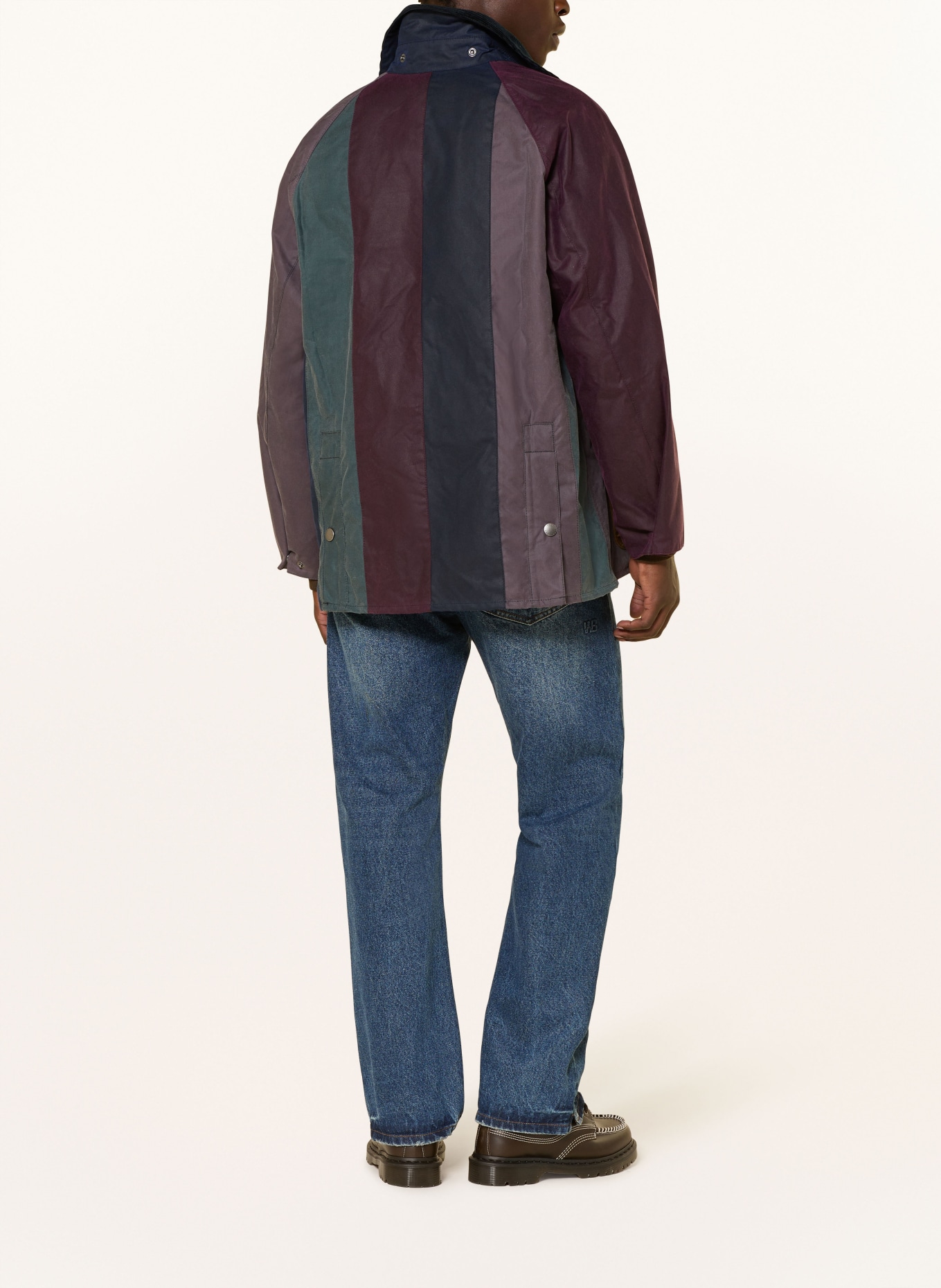 Barbour Jacke BEDALE: DUNKELBLAU / DUNKELLILA / HELLGRÜN