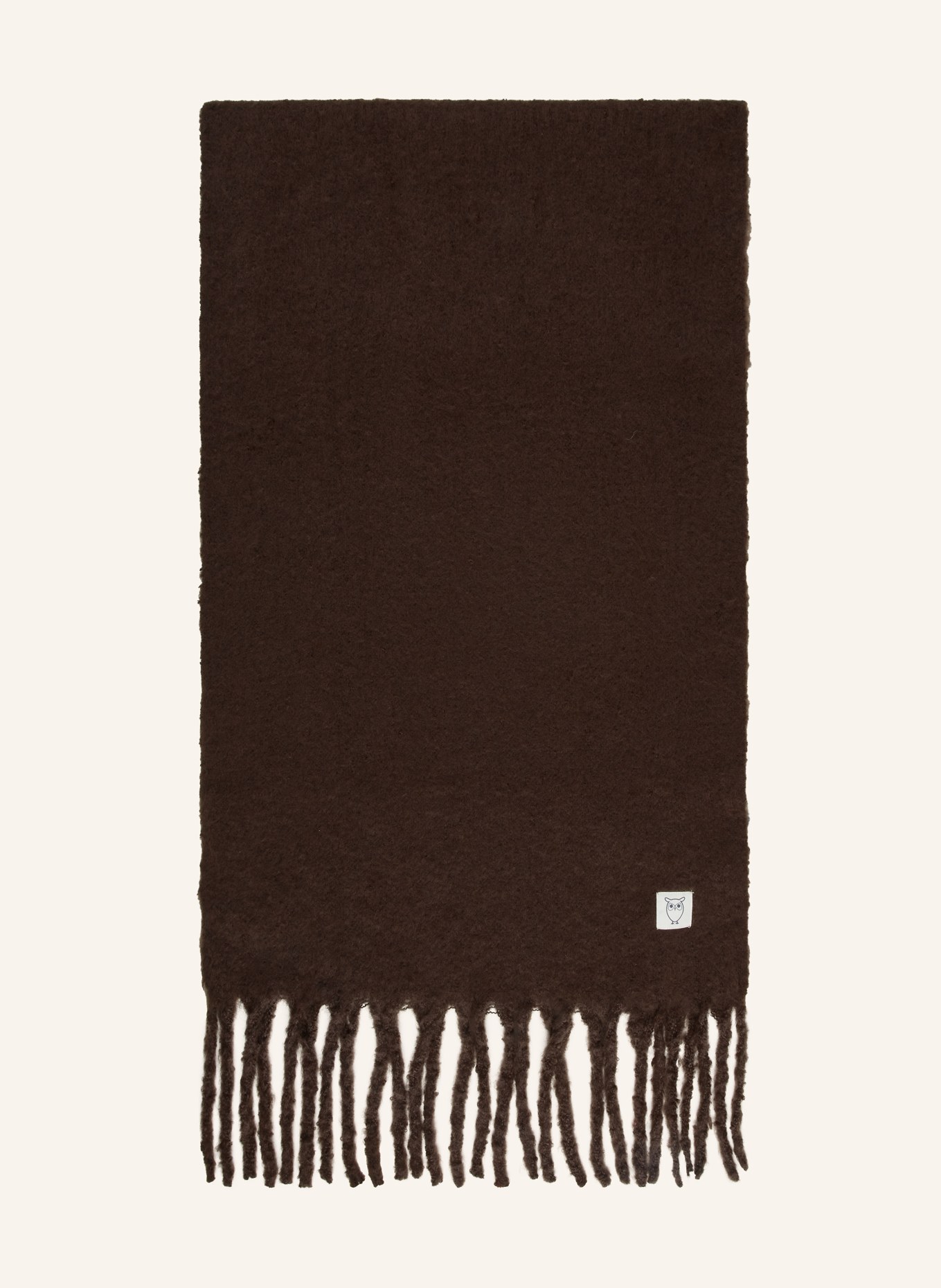 KnowledgeCotton Apparel Schal: DUNKELBRAUN