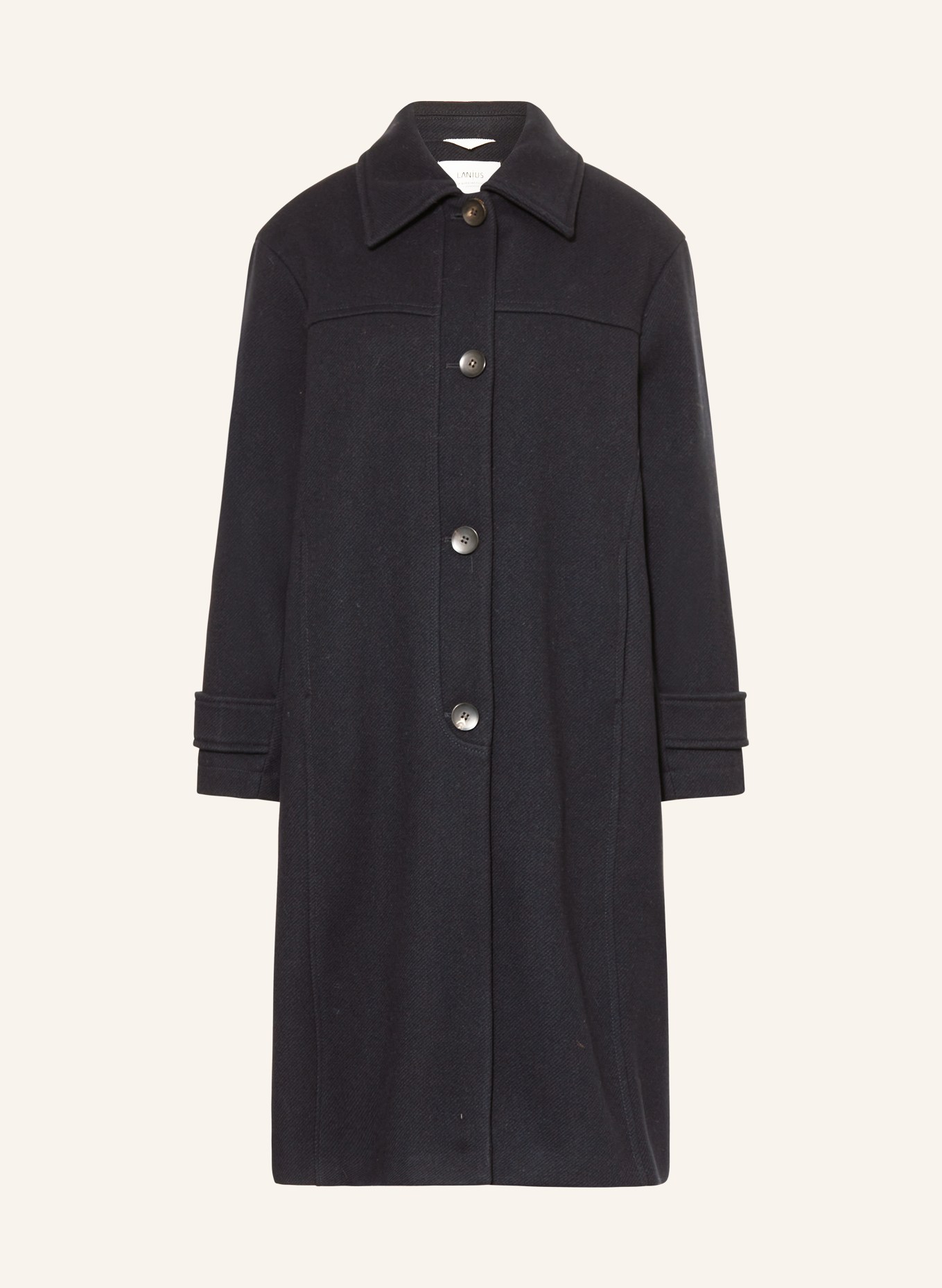 LANIUS Wollmantel: DUNKELBLAU