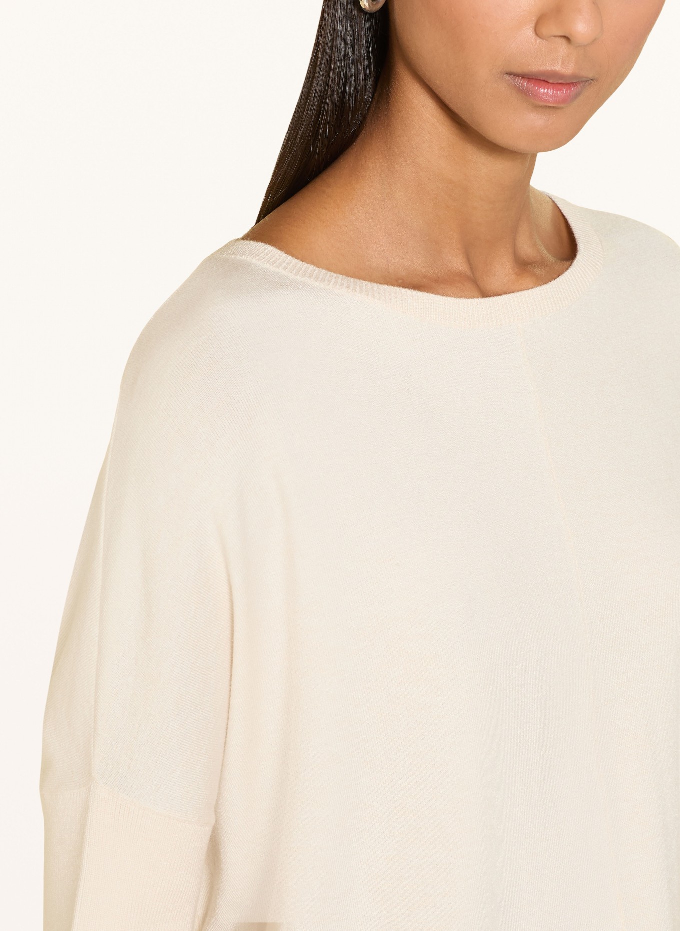 Miss Lagotte Strickshirt: ECRU / SCHWARZ