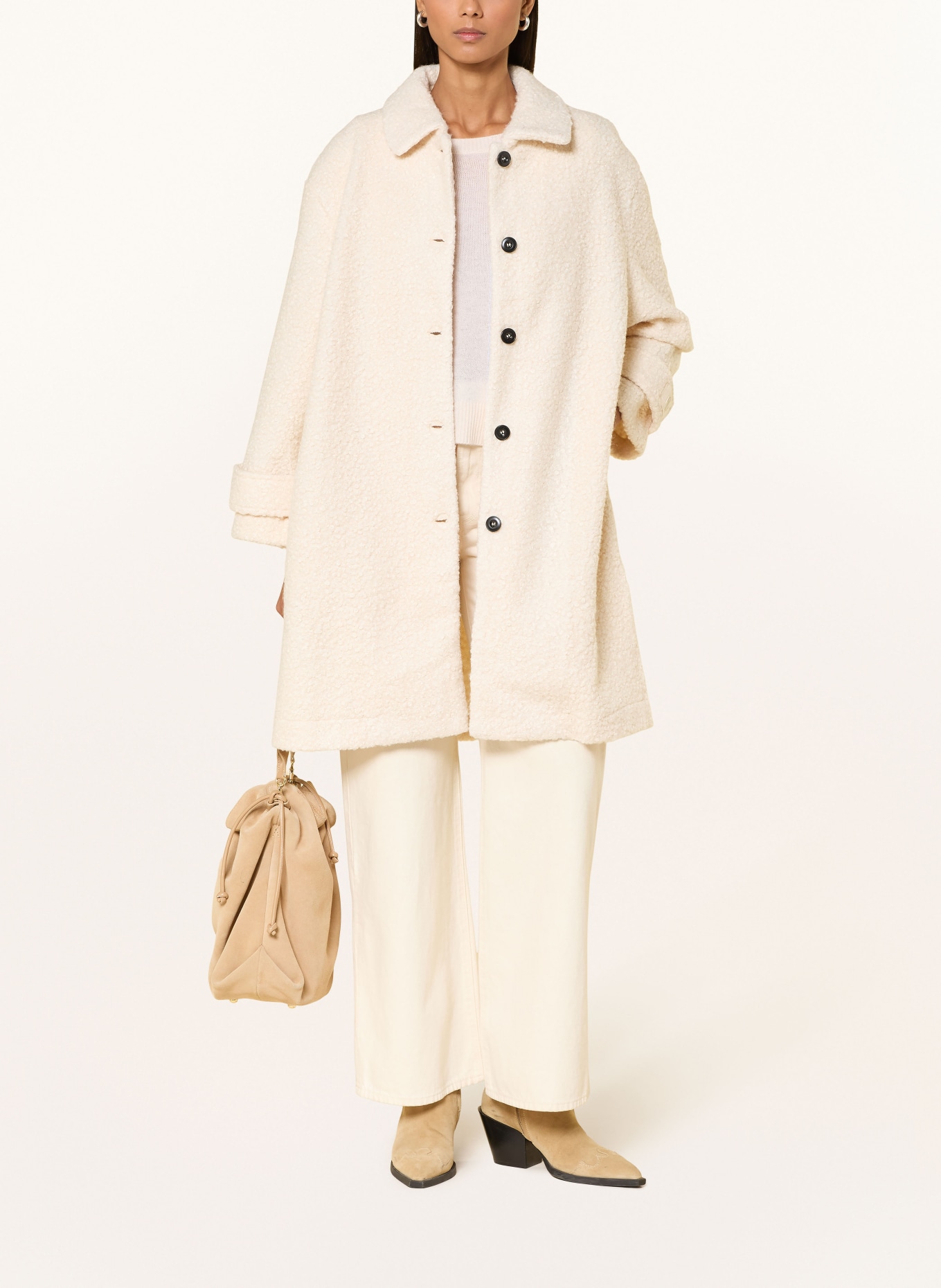 Miss Lagotte Bouclé-Mantel: CREME