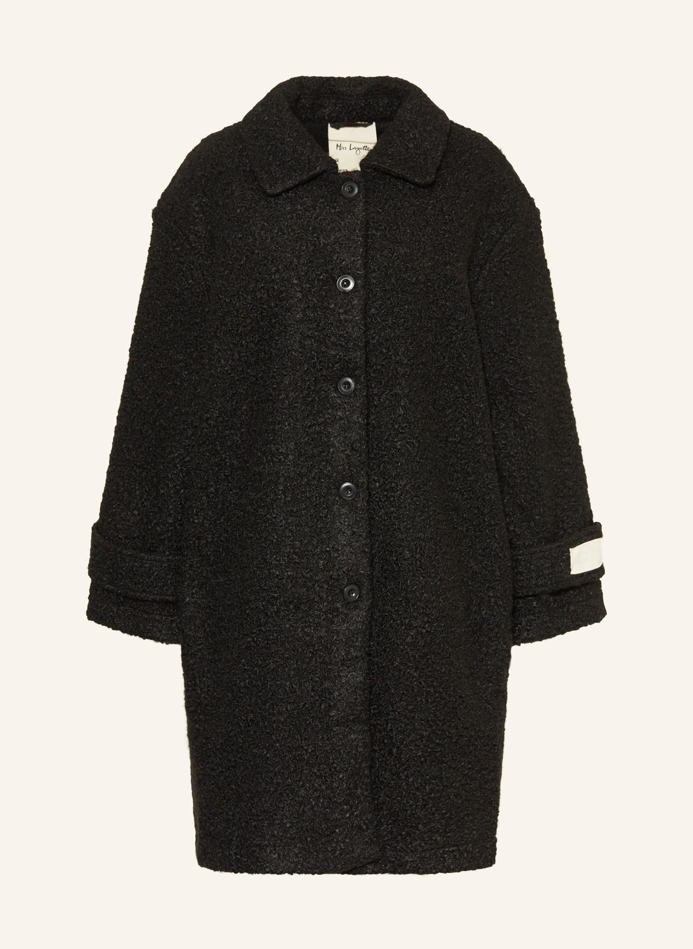 Miss Lagotte Bouclé-Mantel: SCHWARZ