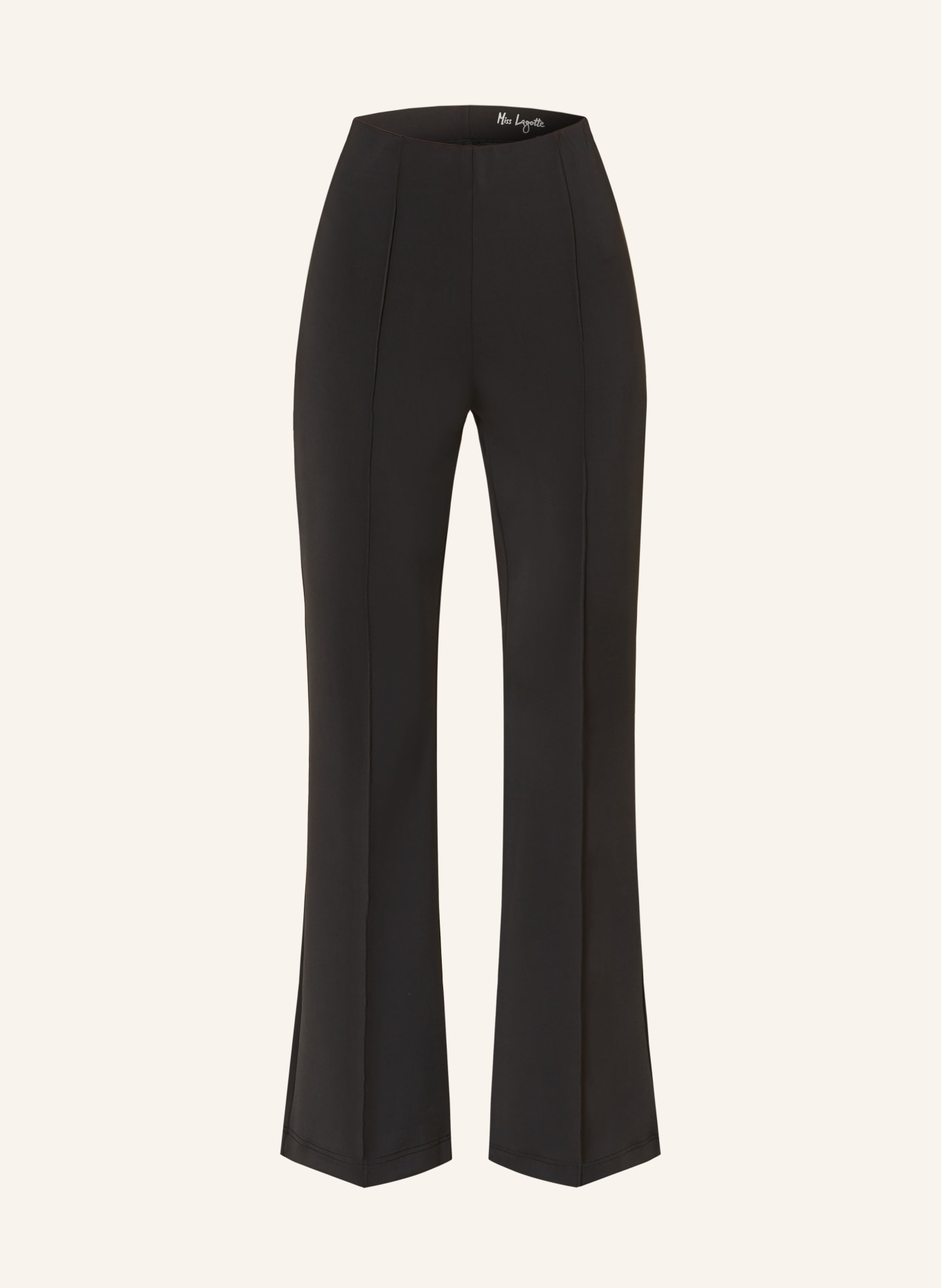 Miss Lagotte spodnie dżersejowe: CZARNY