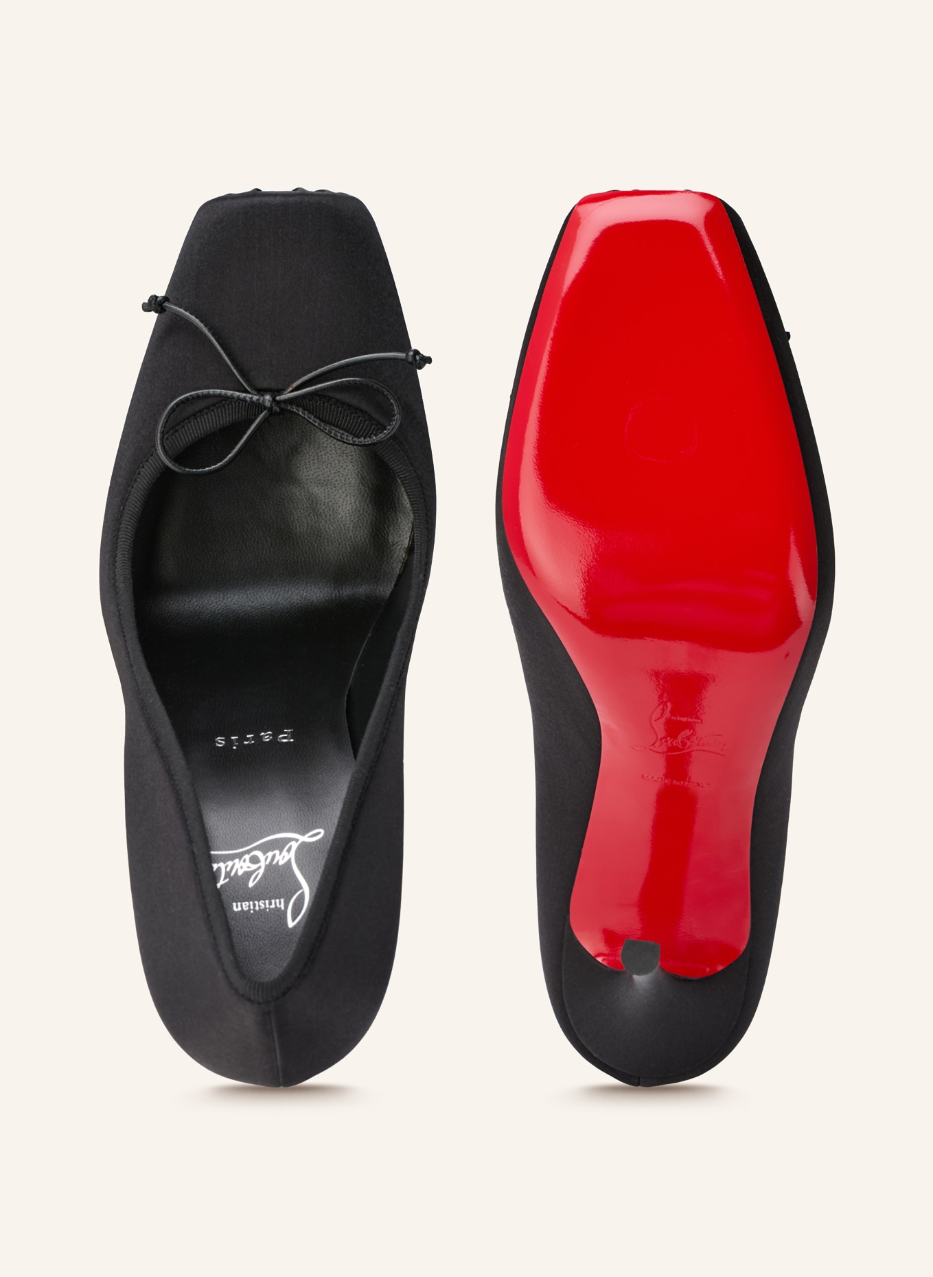 Christian Louboutin Pumps CASSIA NODO 100: SCHWARZ