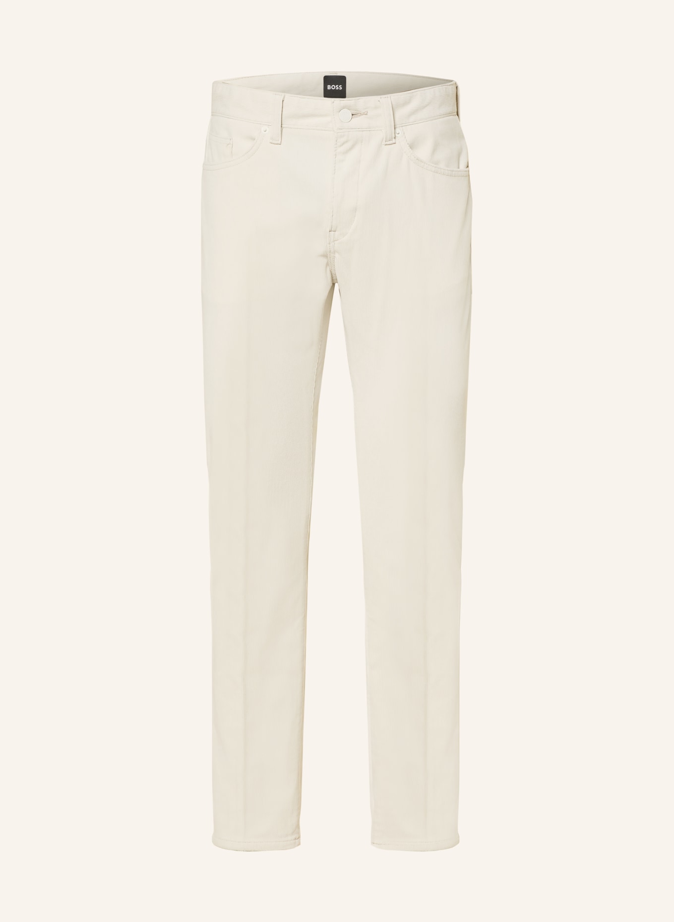 BOSS Cordhose DELAWARE Slim Fit: 131 Open White