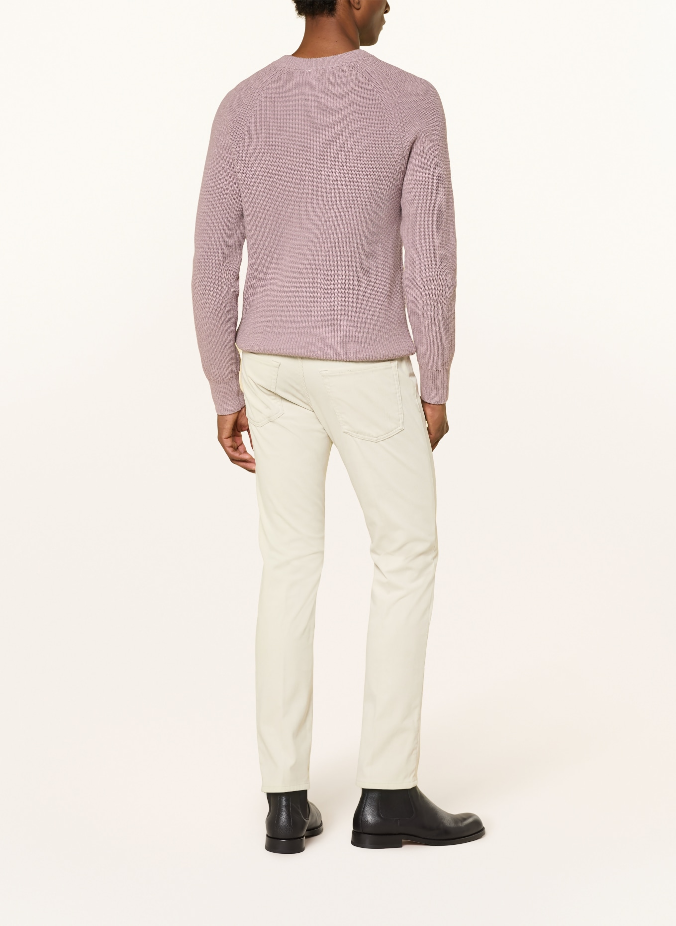 BOSS Cordhose DELAWARE Slim Fit: 131 Open White