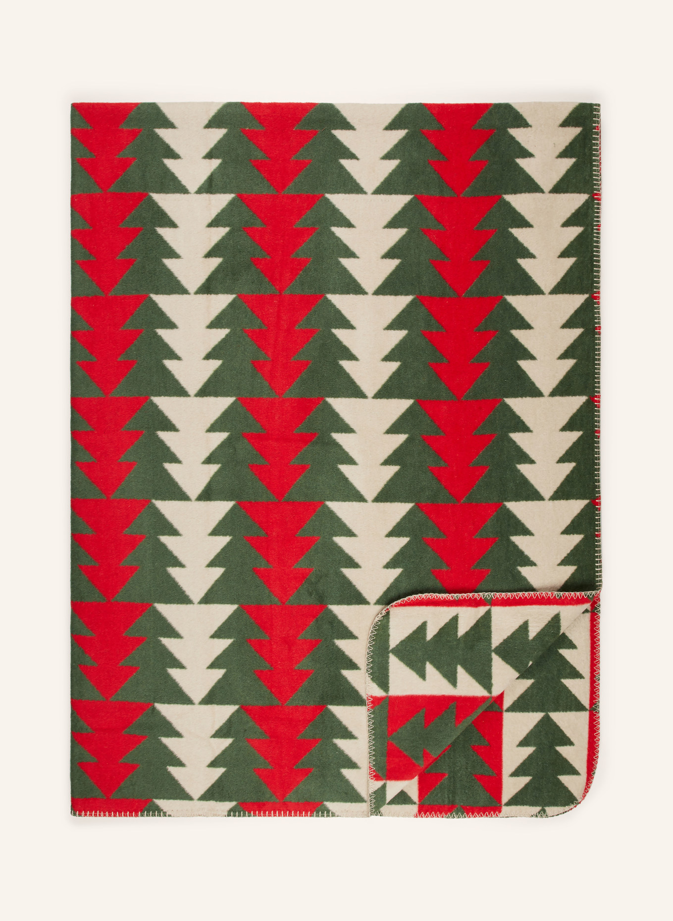 PAD Plaid: ČERVENÁ / KRÉMOVÁ / TMAVĚ ZELENÁ