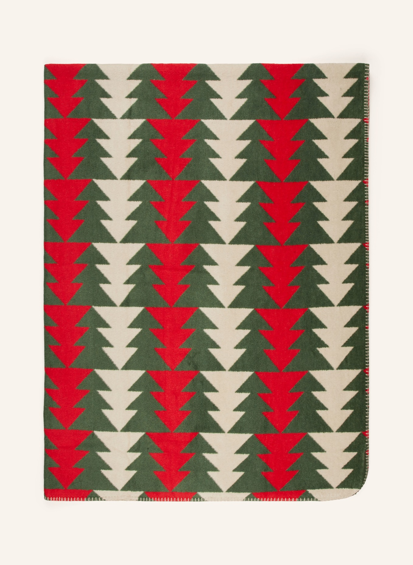 PAD Plaid: ČERVENÁ / KRÉMOVÁ / TMAVĚ ZELENÁ