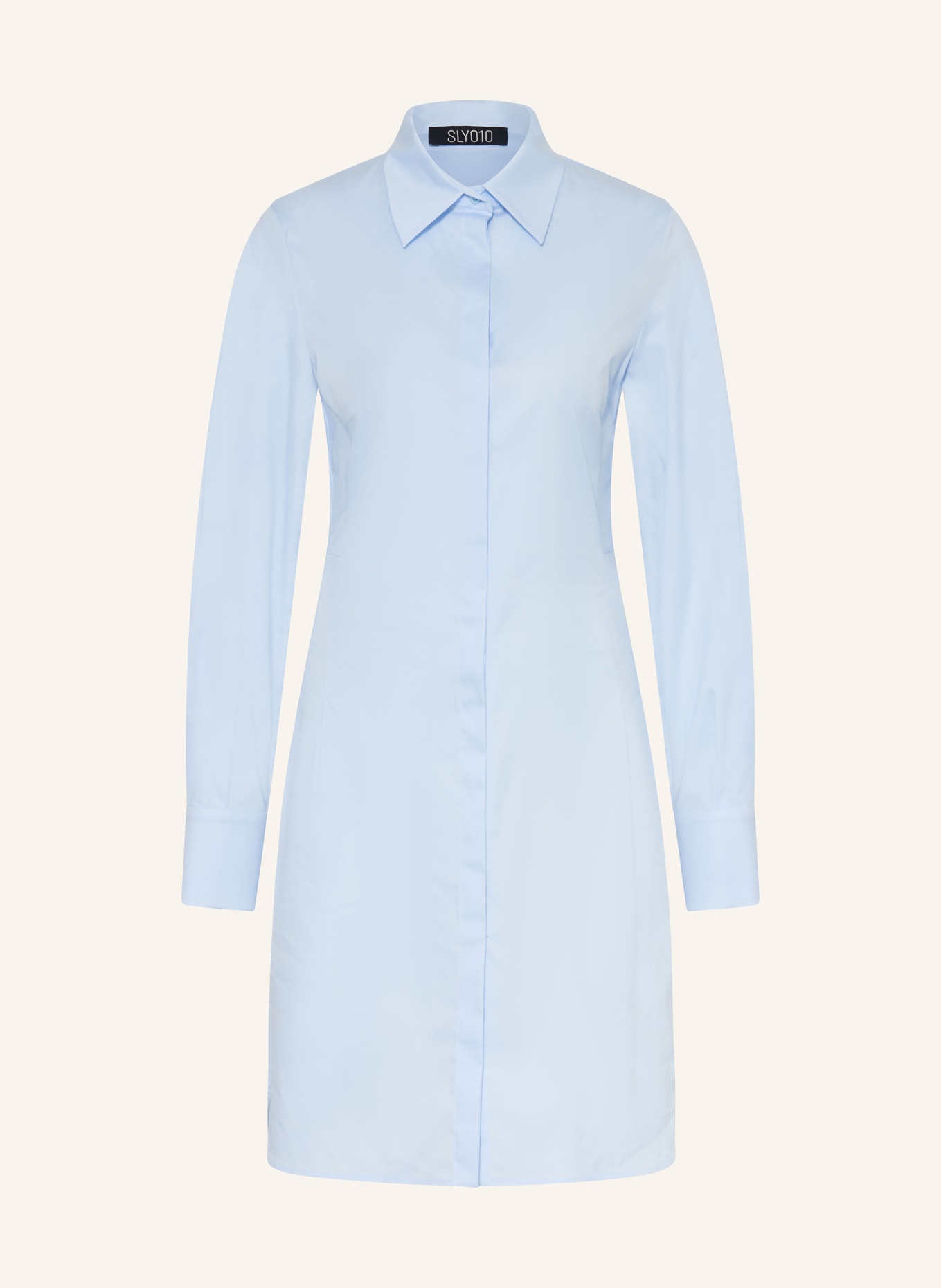 SLY 010 Hemdblusenkleid BERTA: HELLBLAU