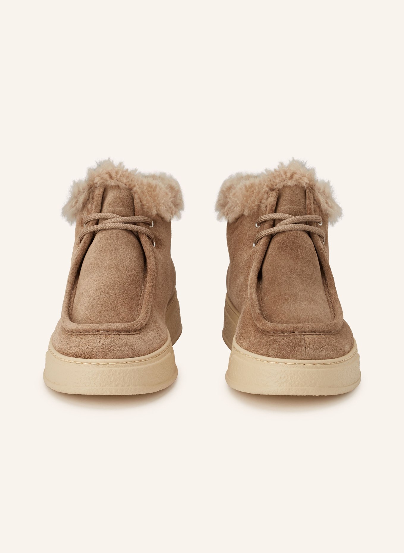 AGL Schnürboots GIULY: TAUPE / BEIGE