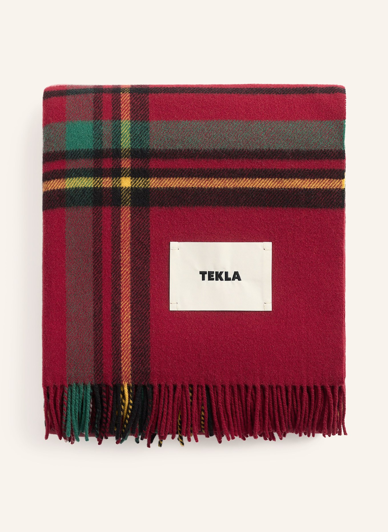 TEKLA Plaid: ČERVENÁ / ŽLUTÁ / ZELENÁ