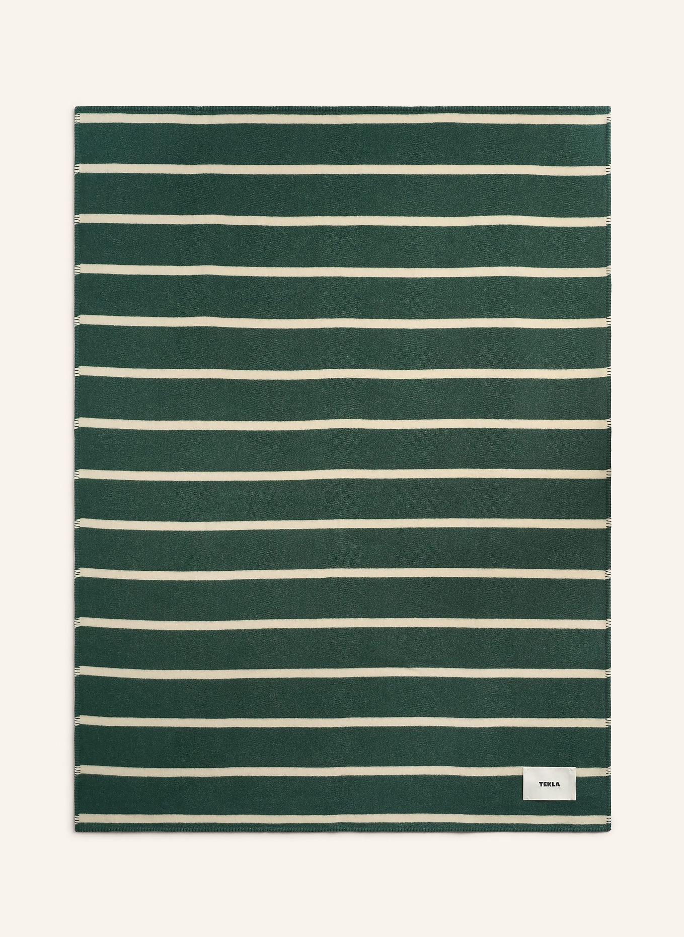 TEKLA Plaid: ZELENÁ / BÍLÁ