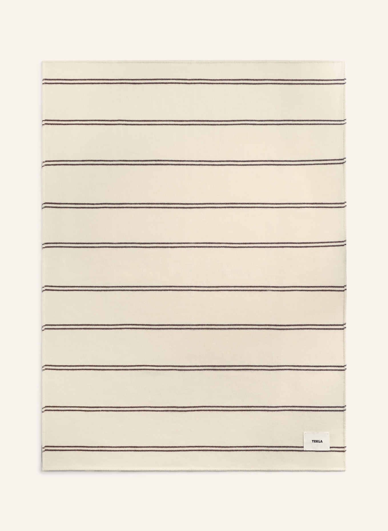 TEKLA Plaid: TMAVĚ ČERVENÁ / BÍLÁ