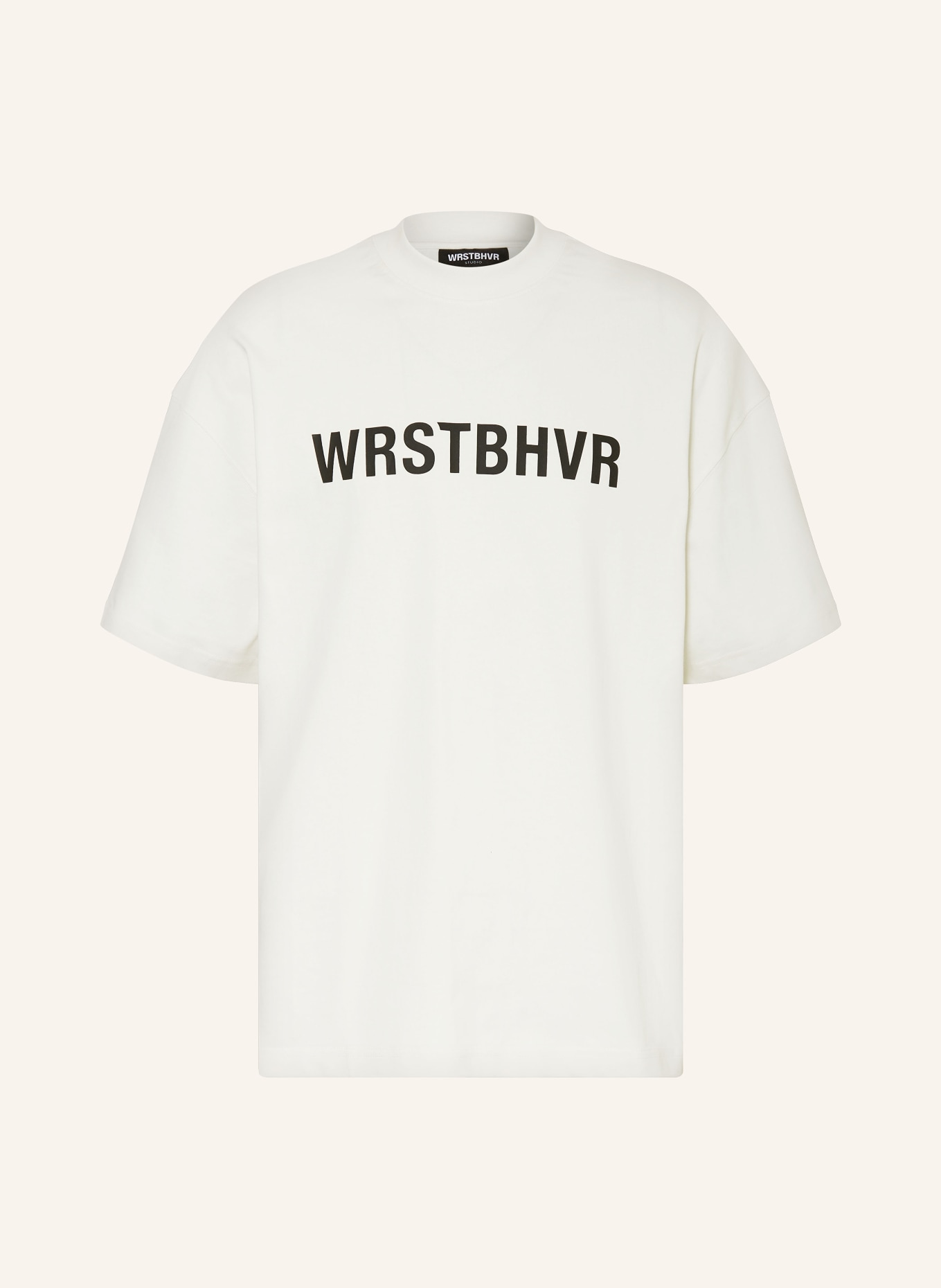 WRSTBHVR T-Shirt RASMUS: WEISS / SCHWARZ