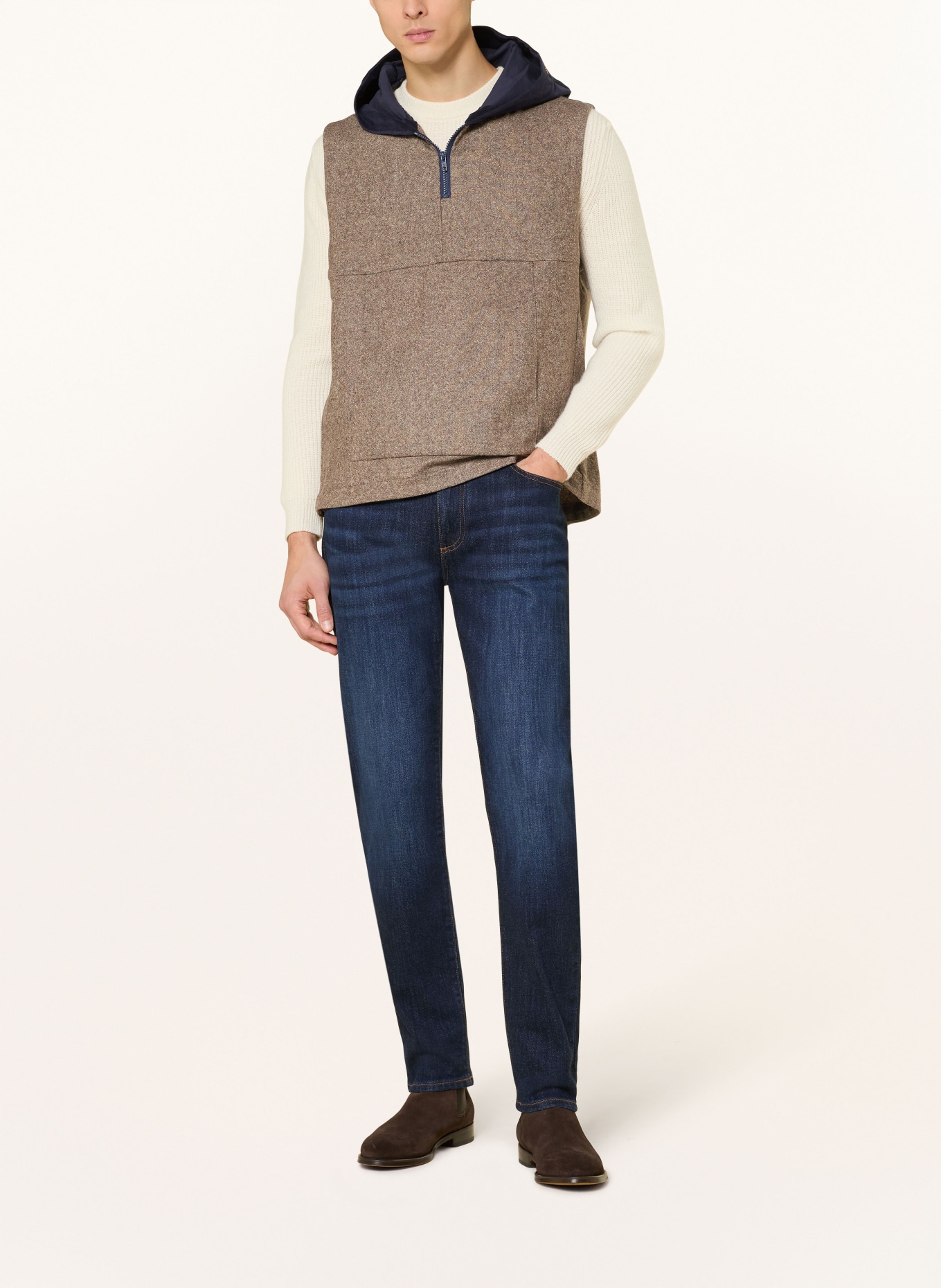 Grasegger Pullunder LODEN: BRAUN