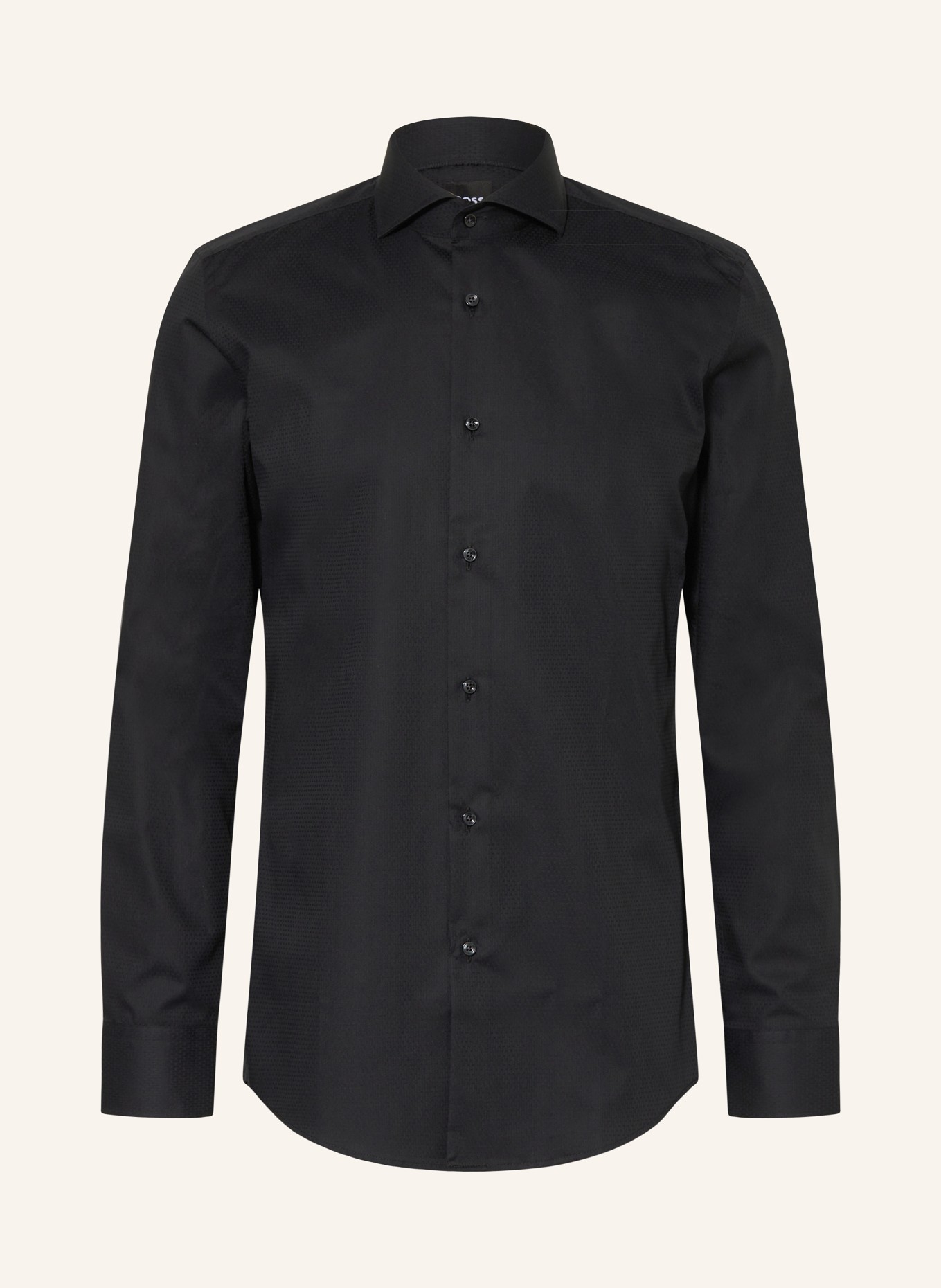 BOSS Hemd H-HANK Slim Fit: SCHWARZ