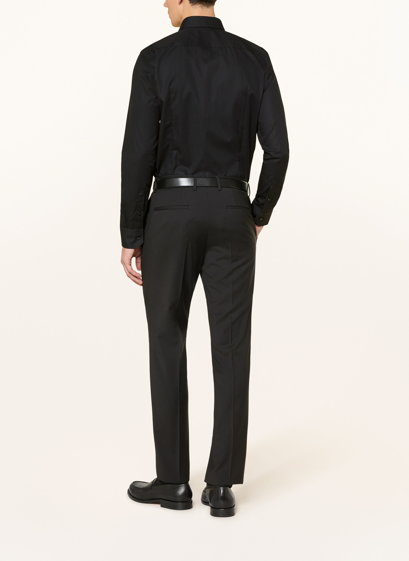 BOSS Hemd H-HANK Slim Fit: SCHWARZ