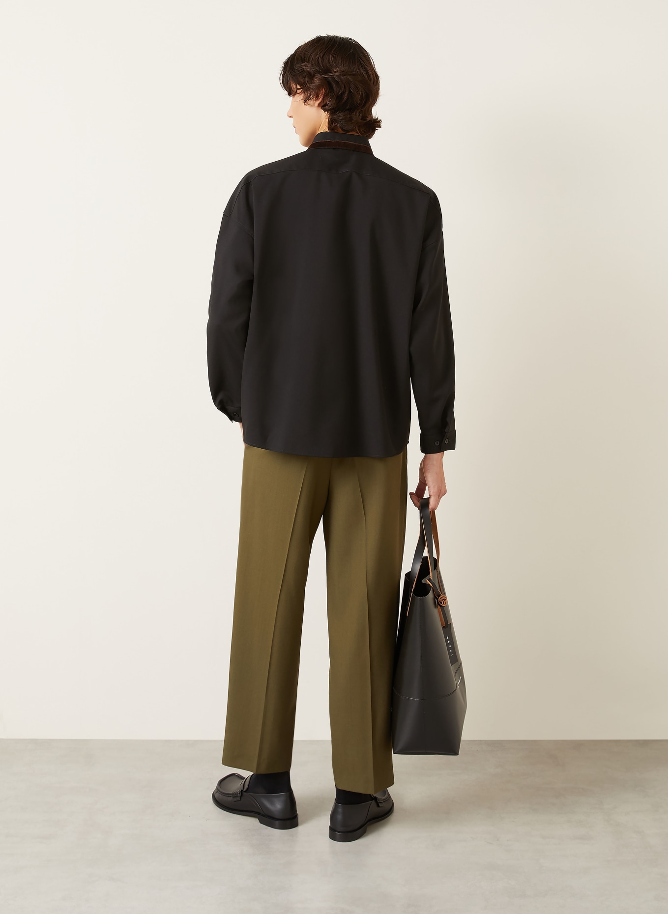 MARNI Hemd Comfort Fit: SCHWARZ / DUNKELBRAUN