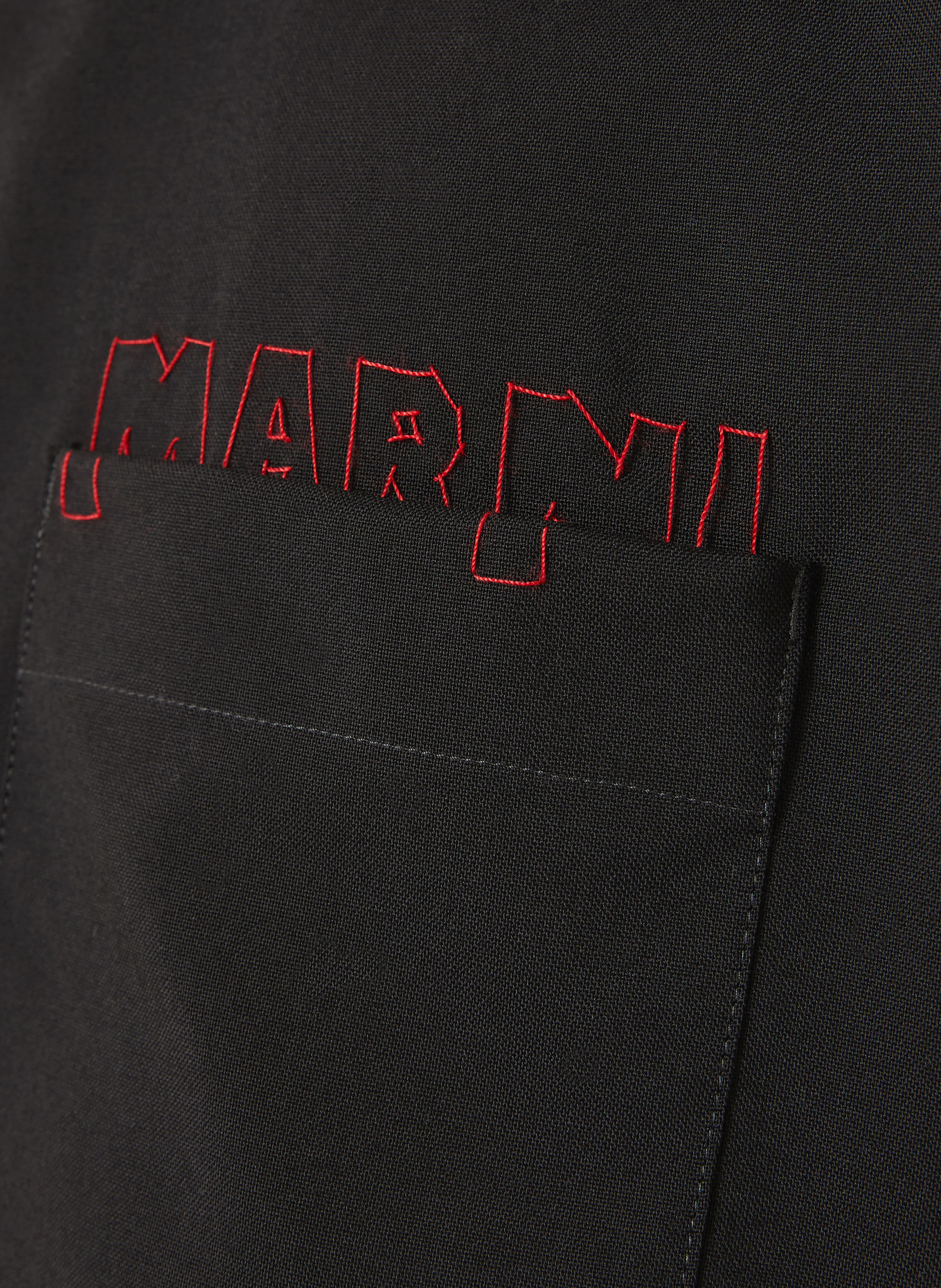 MARNI Hemd Comfort Fit: SCHWARZ / DUNKELBRAUN