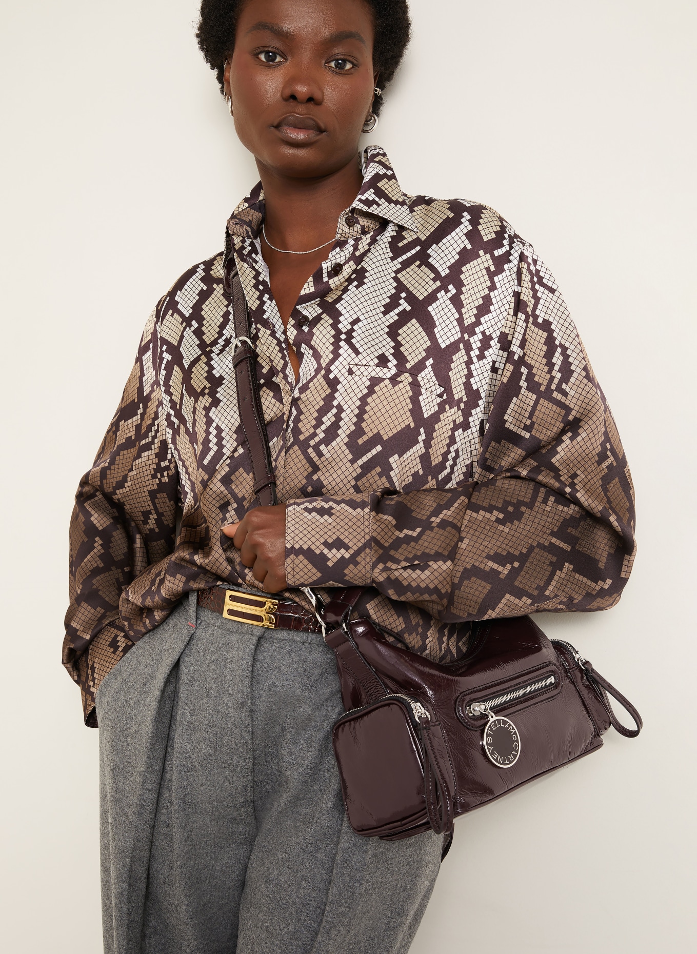 STELLA McCARTNEY Sac à bandoulière SMALL: LILAS FONCÉ